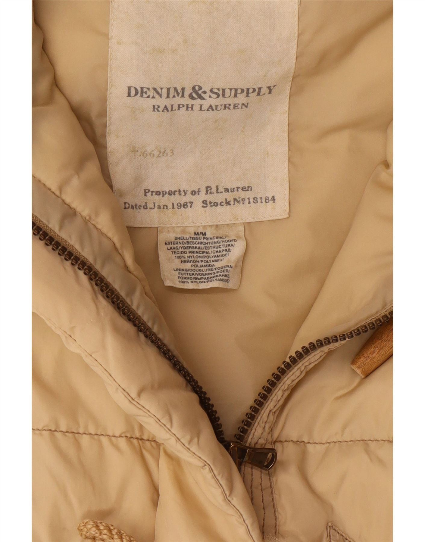 Ralph Lauren Womens Padded Gilet UK 14 Medium Beige Nylon Size M / US 6-8 / IT 42-44 - 4 Thumbnail