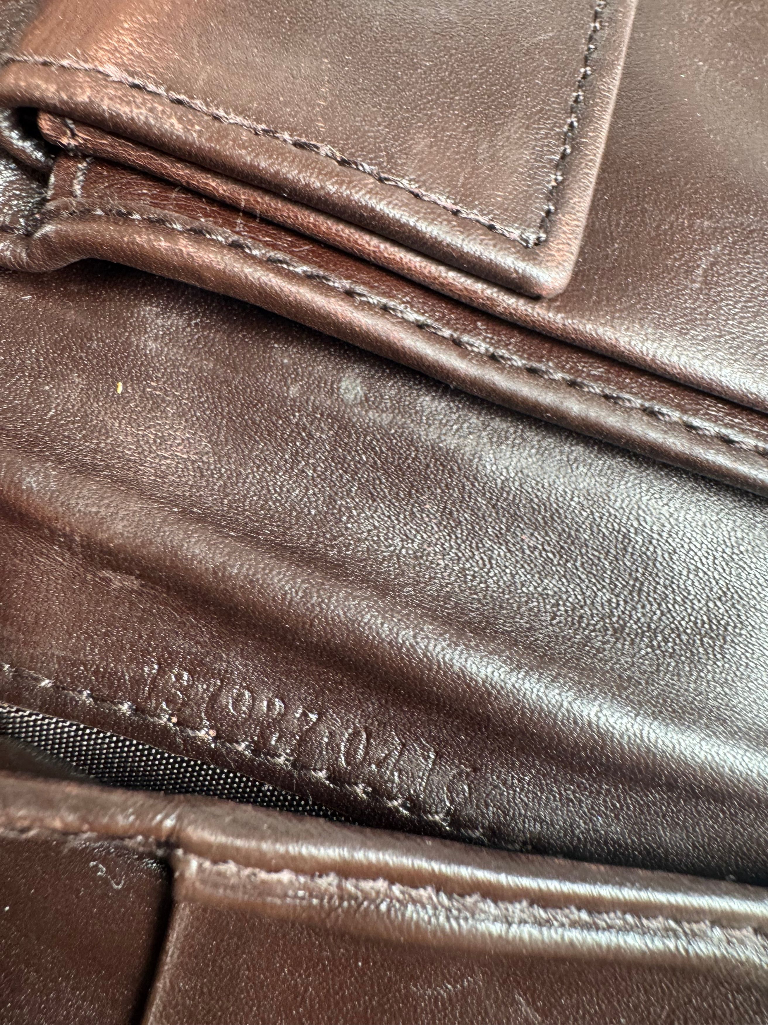 Gucci Vintage Monogram Flapable Leather Wallet beige brown Size ONE SIZE - 7 Thumbnail