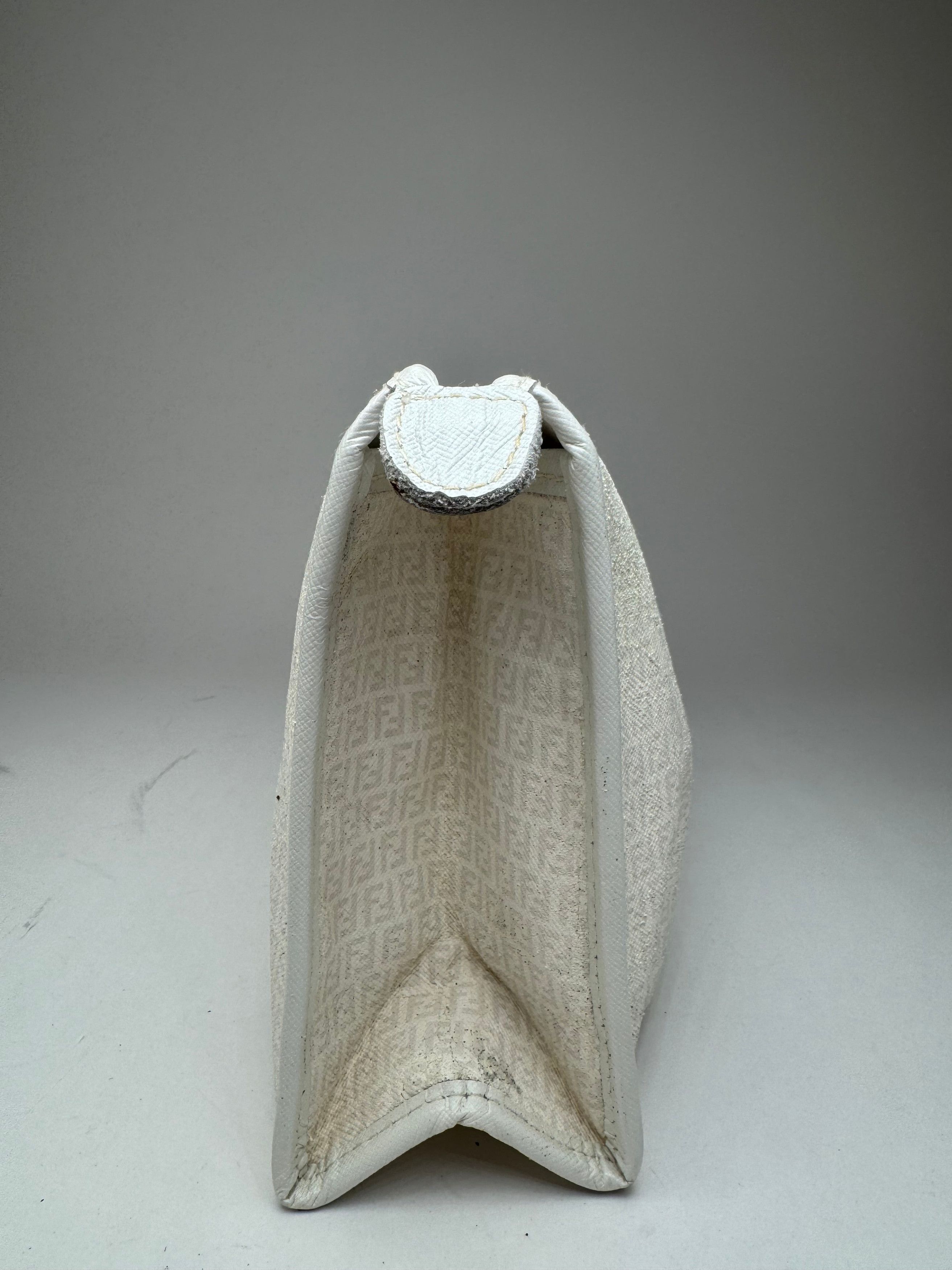 Fendi Vintage Monogram Clutch White Size ONE SIZE - 6 Thumbnail
