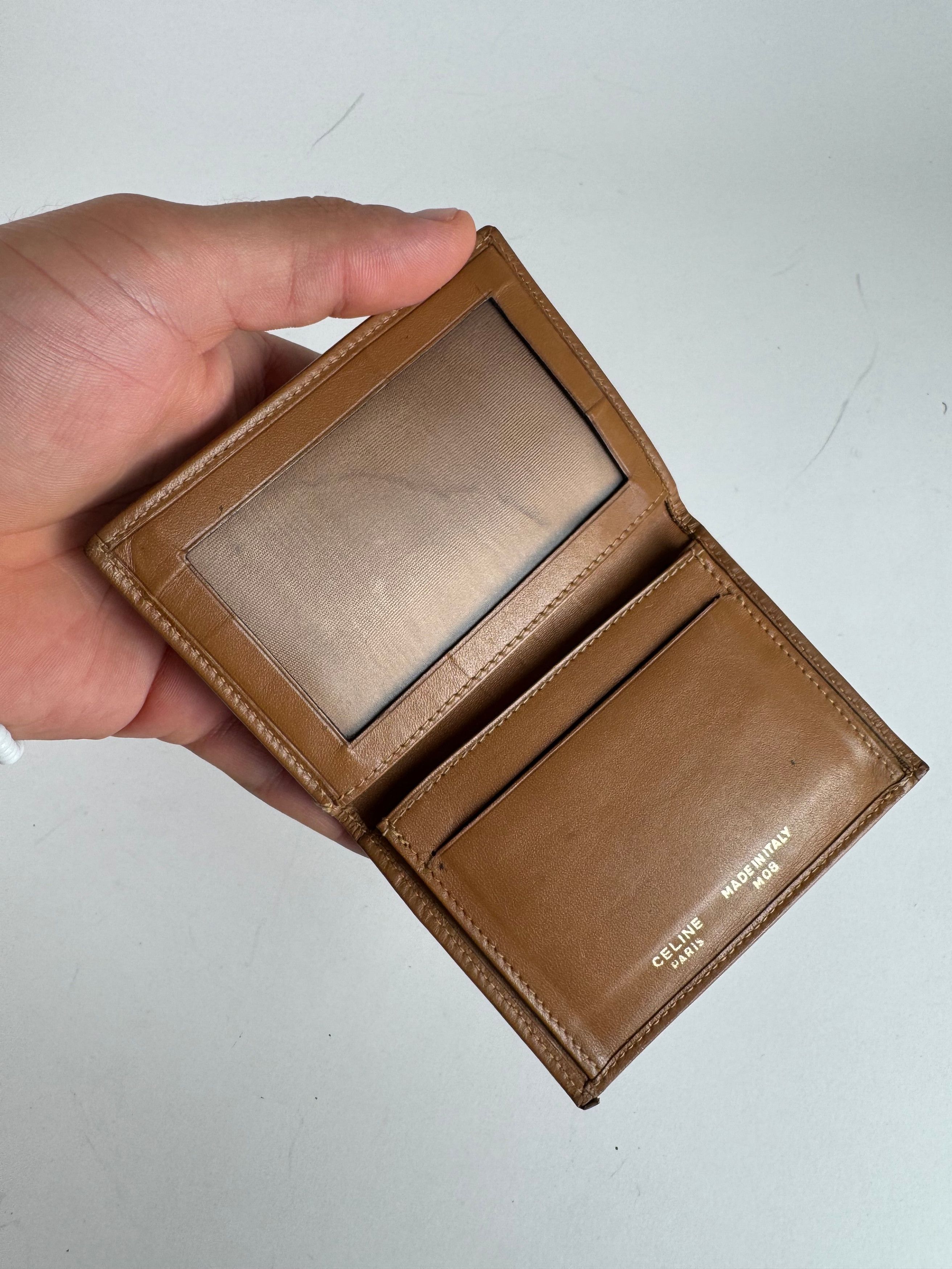 Celine Vintage Leather Monogram Card Holder Brown Size ONE SIZE - 4 Thumbnail