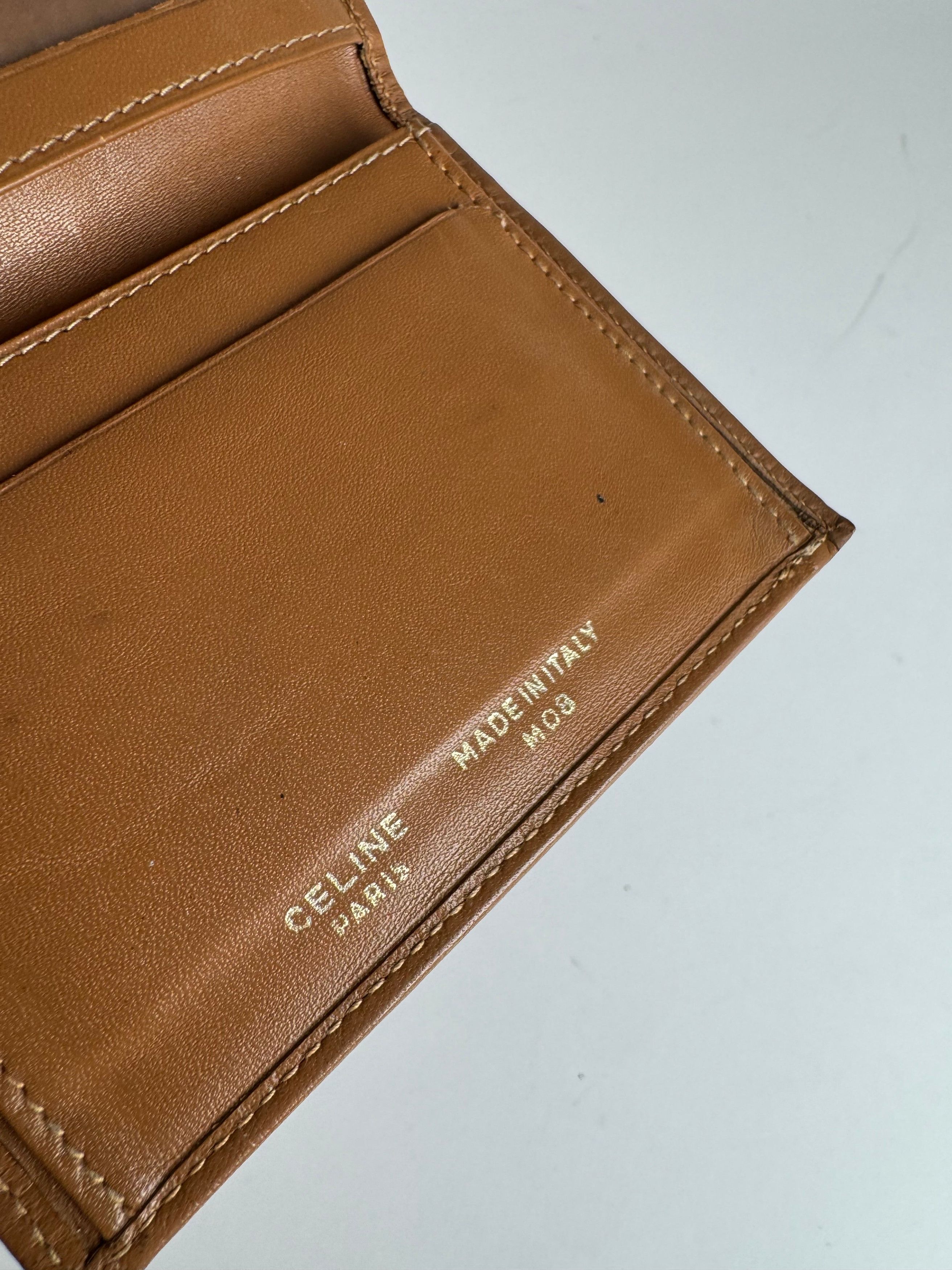 Celine Vintage Leather Monogram Card Holder Brown Size ONE SIZE - 5 Thumbnail
