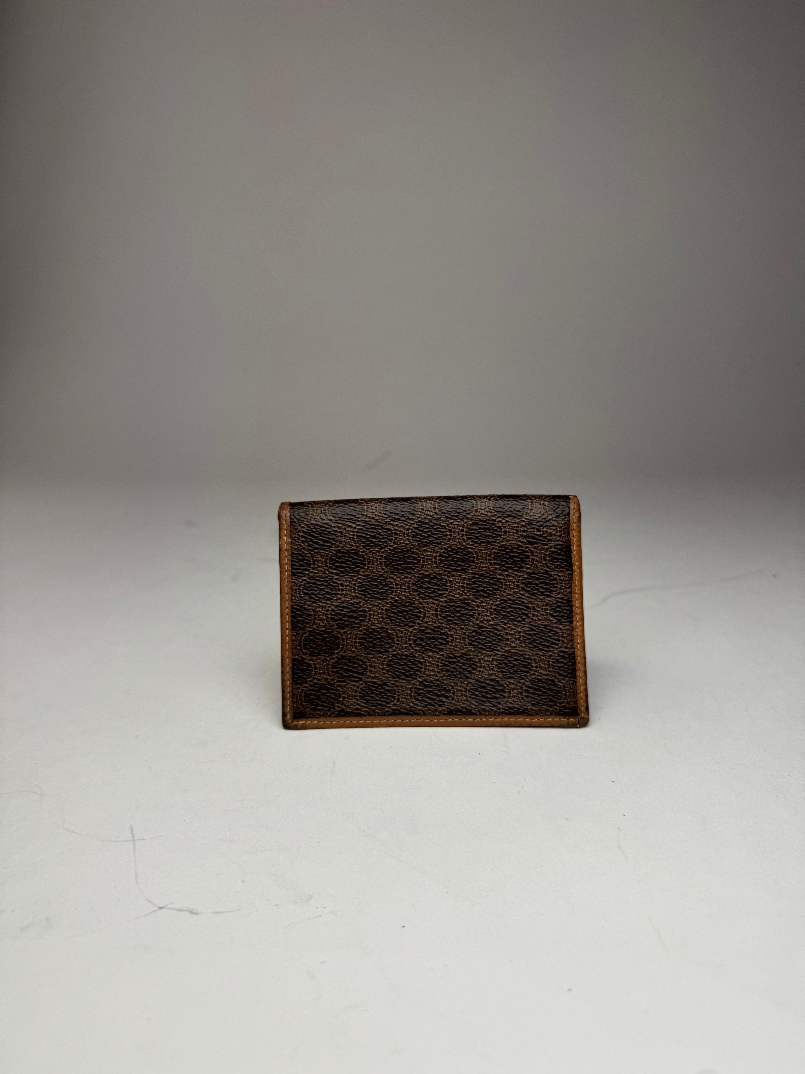 Celine Vintage Leather Monogram Card Holder Brown Size ONE SIZE - 8 Thumbnail