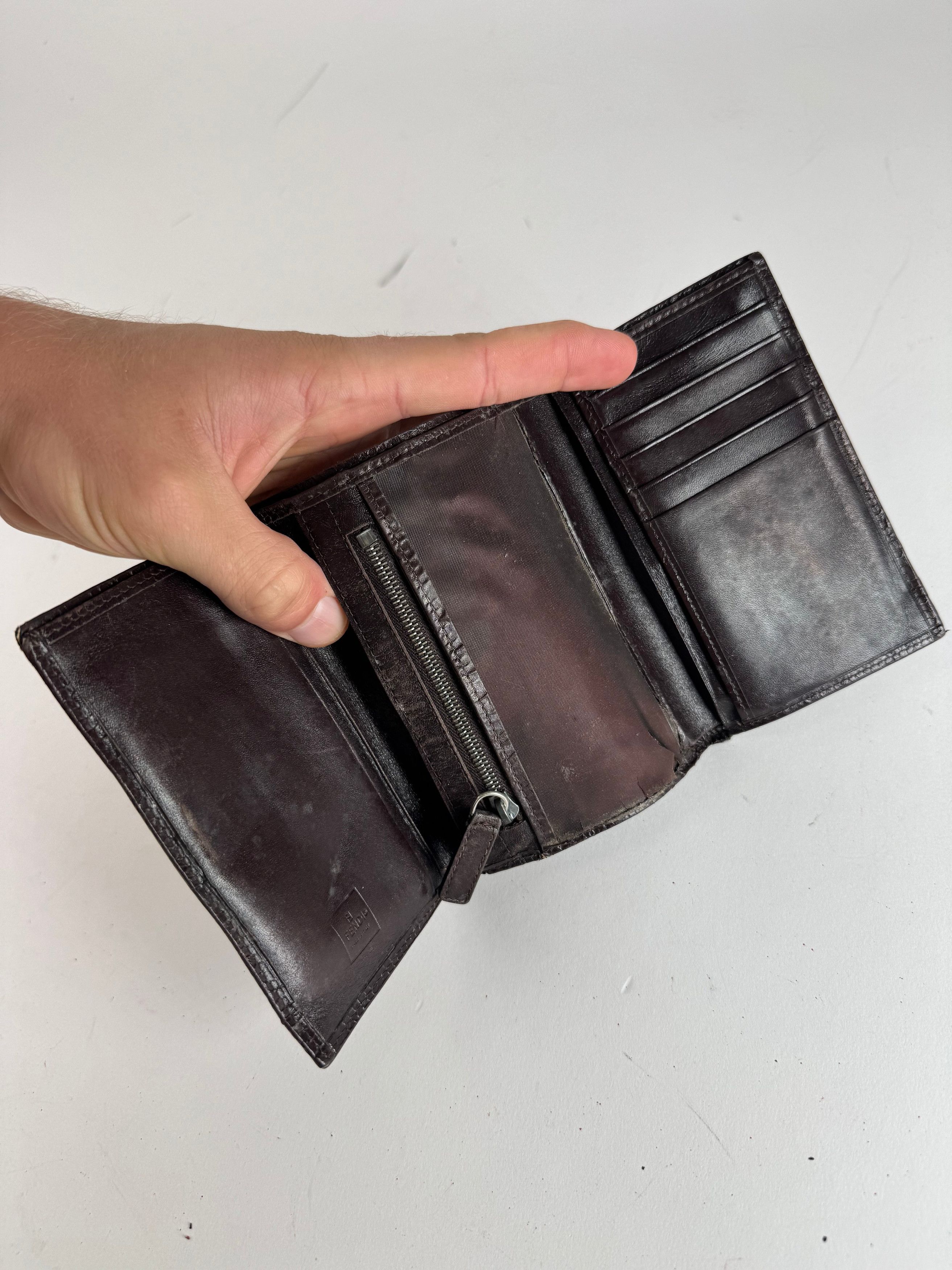 Fendi Vintage FF Monogram Wallet Brown Size ONE SIZE - 5 Thumbnail