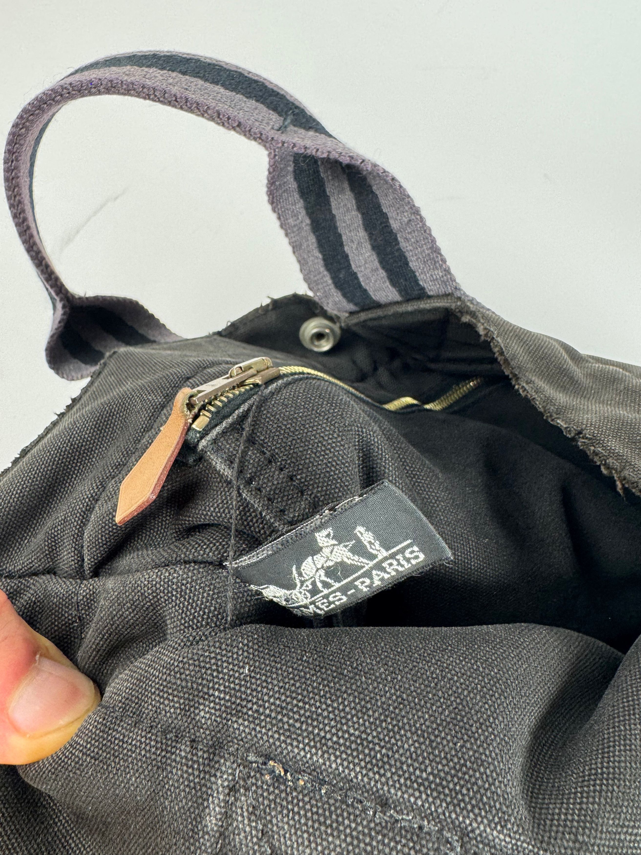 Other Vintage Hermes Canvas Mini Tote Bag Black Size ONE SIZE - 4 Thumbnail