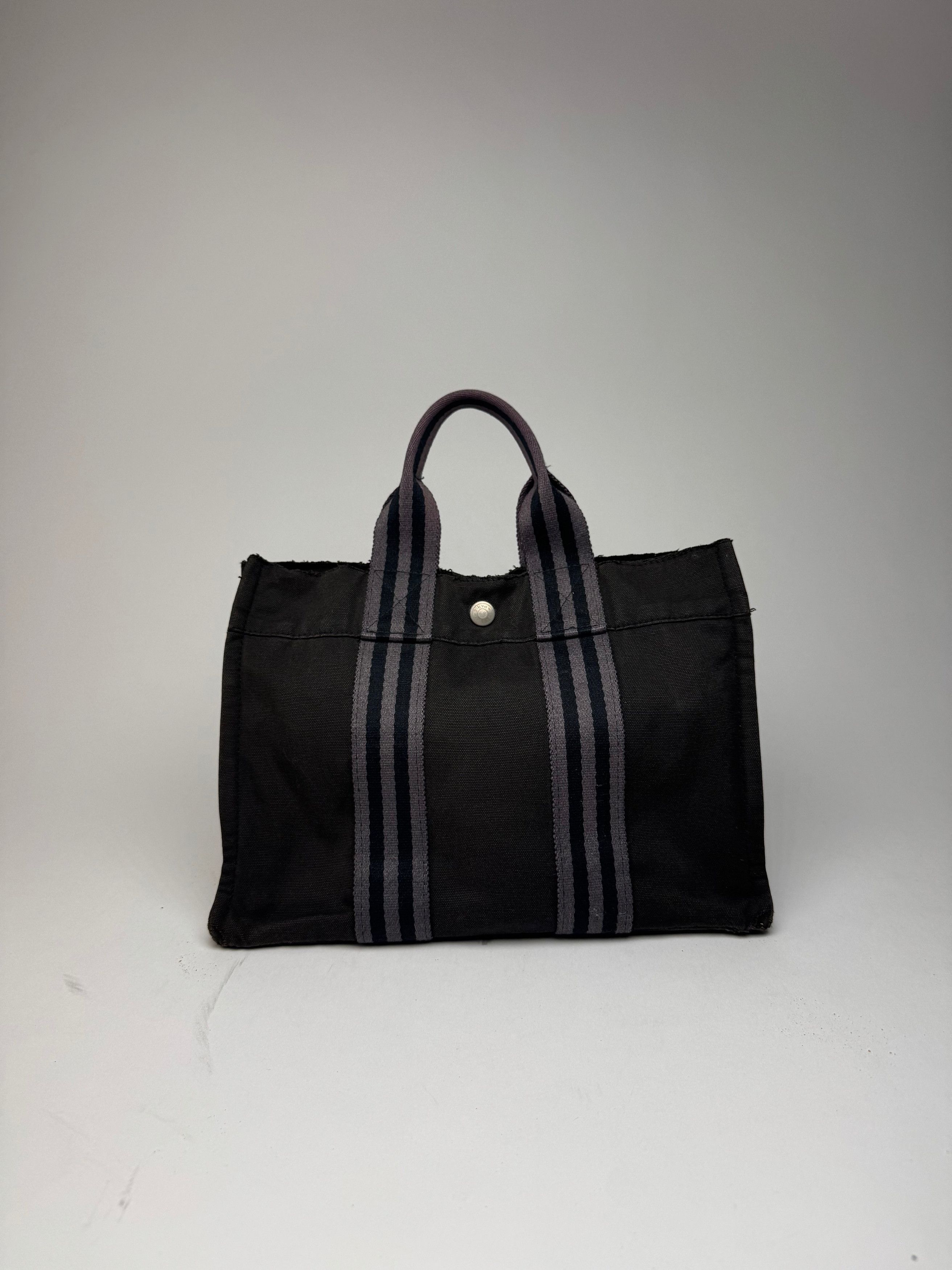 Other Vintage Hermes Canvas Mini Tote Bag Black Size ONE SIZE - 9 Thumbnail