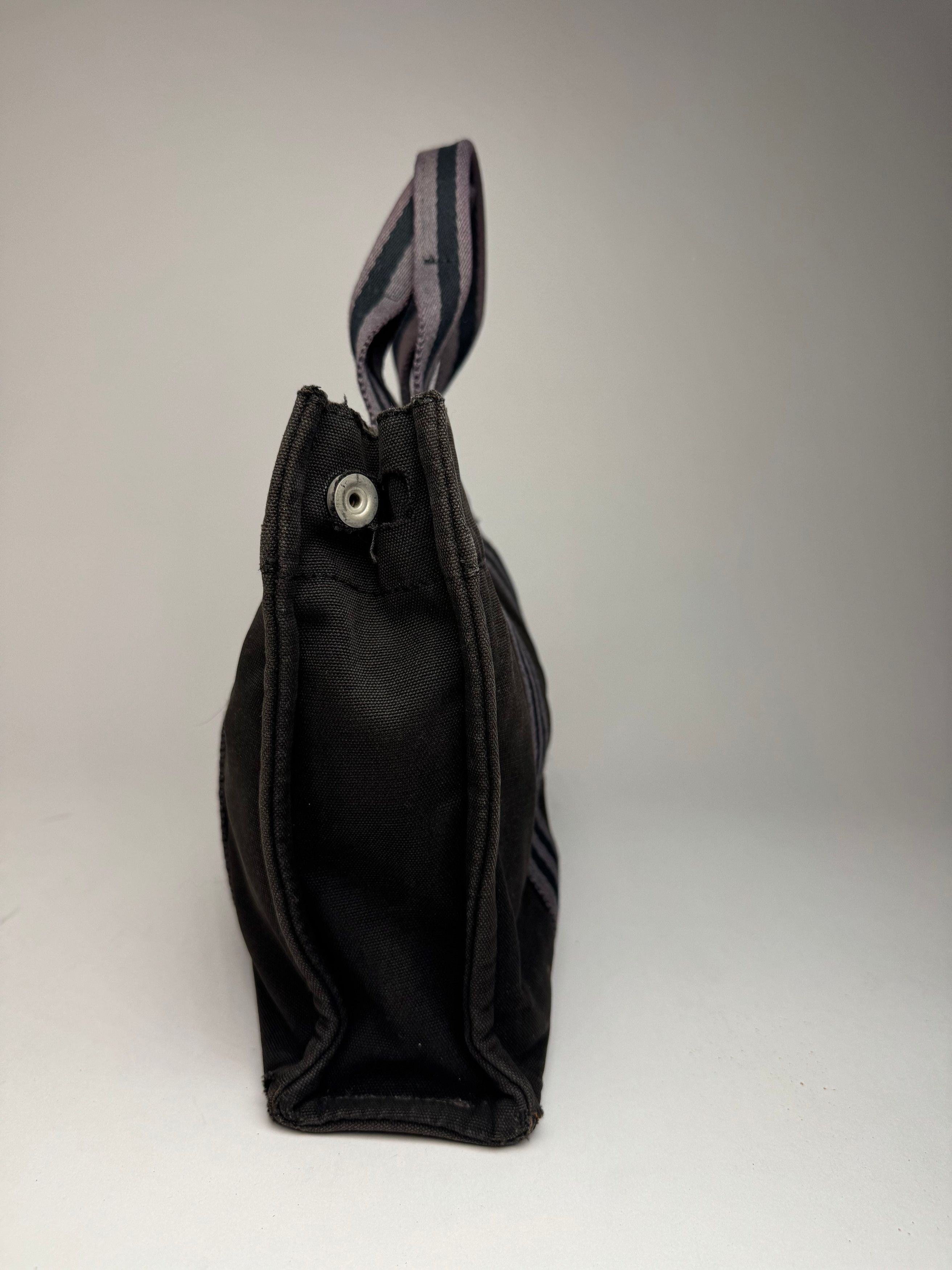 Other Vintage Hermes Canvas Mini Tote Bag Black Size ONE SIZE - 8 Thumbnail