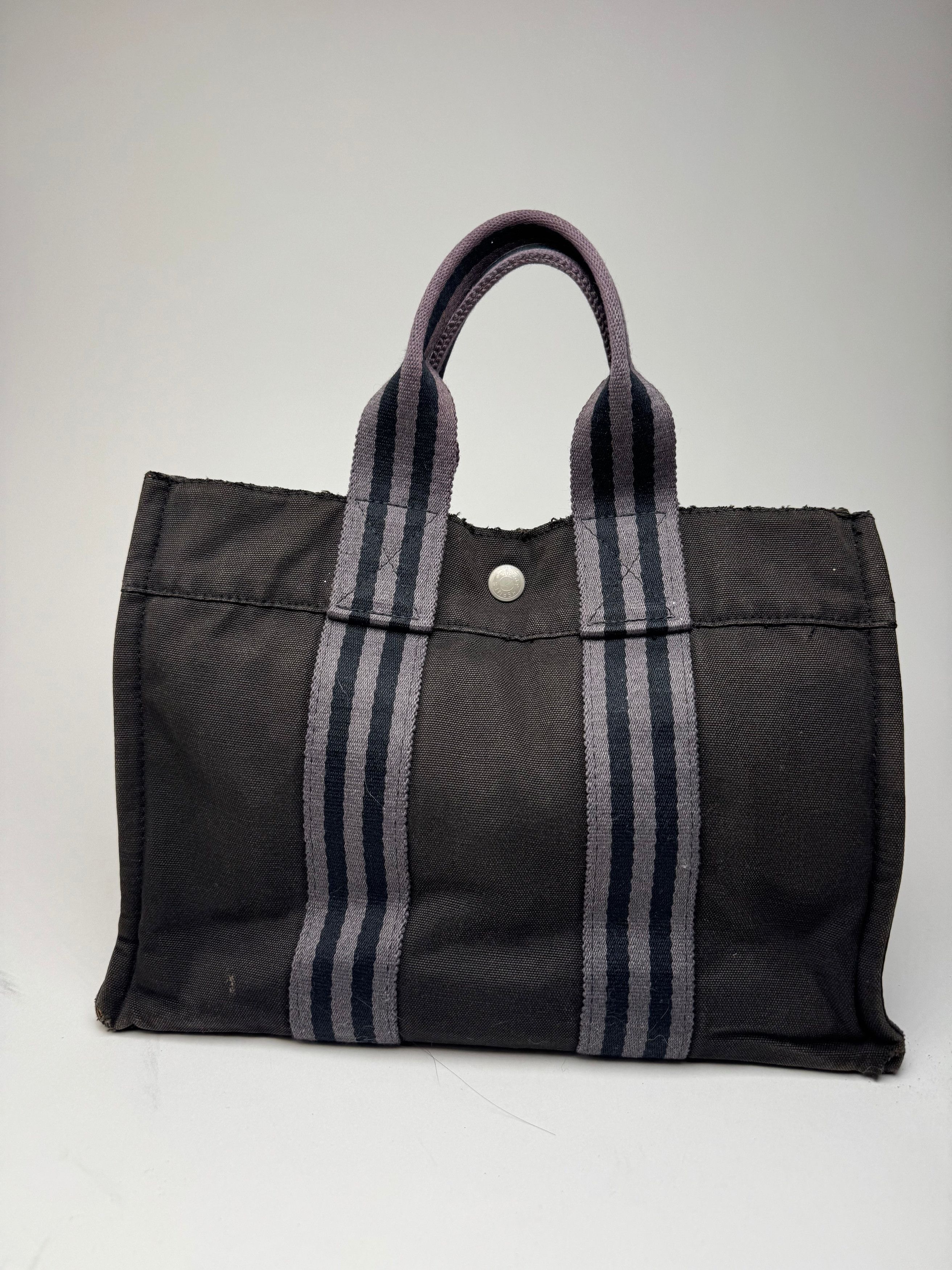 Other Vintage Hermes Canvas Mini Tote Bag Black Size ONE SIZE - 7 Thumbnail