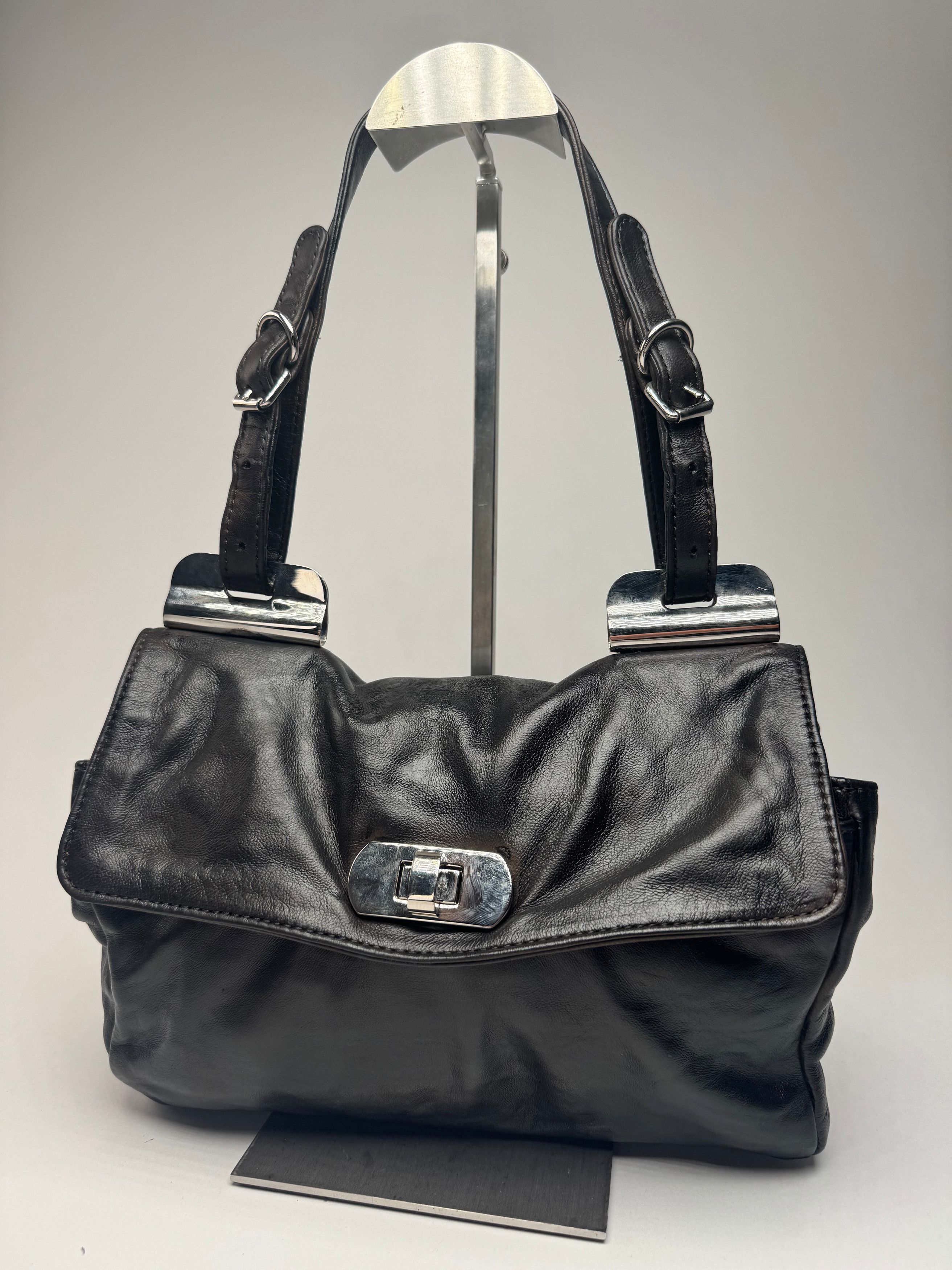 Marni Vintage Leather Bag black brown Size ONE SIZE - 5 Thumbnail