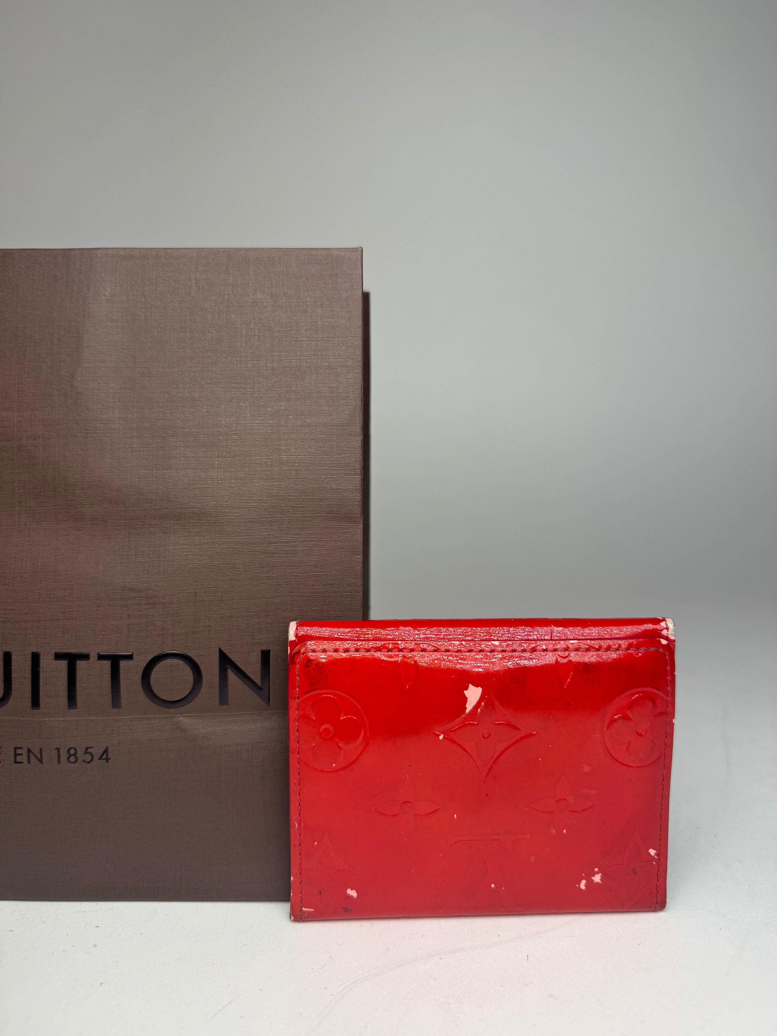 Louis Vuitton Vintage Vernis Leather Card Holder Red Size ONE SIZE - 13 Thumbnail