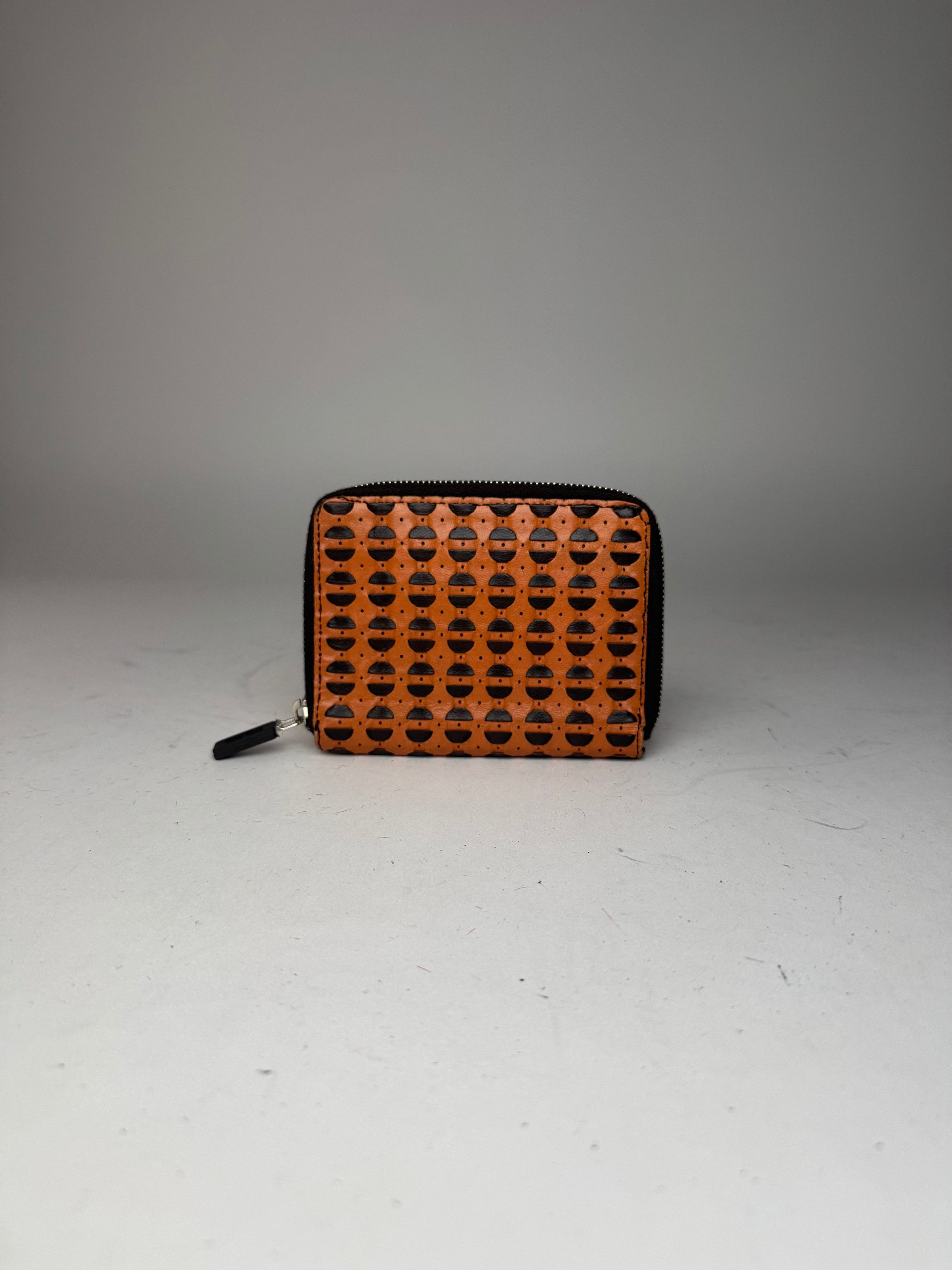 Miu Miu Vintage Zippy Leather Wallet Orange black Size ONE SIZE - 4 Thumbnail