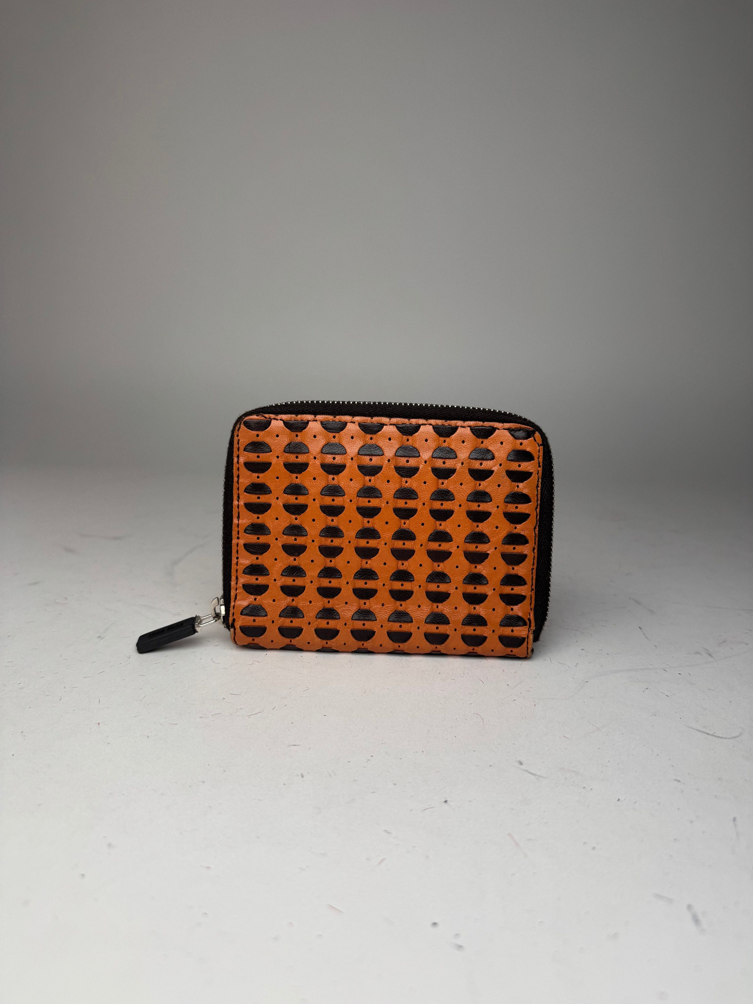 Miu Miu Vintage Zippy Leather Wallet Orange black Size ONE SIZE - 14 Thumbnail