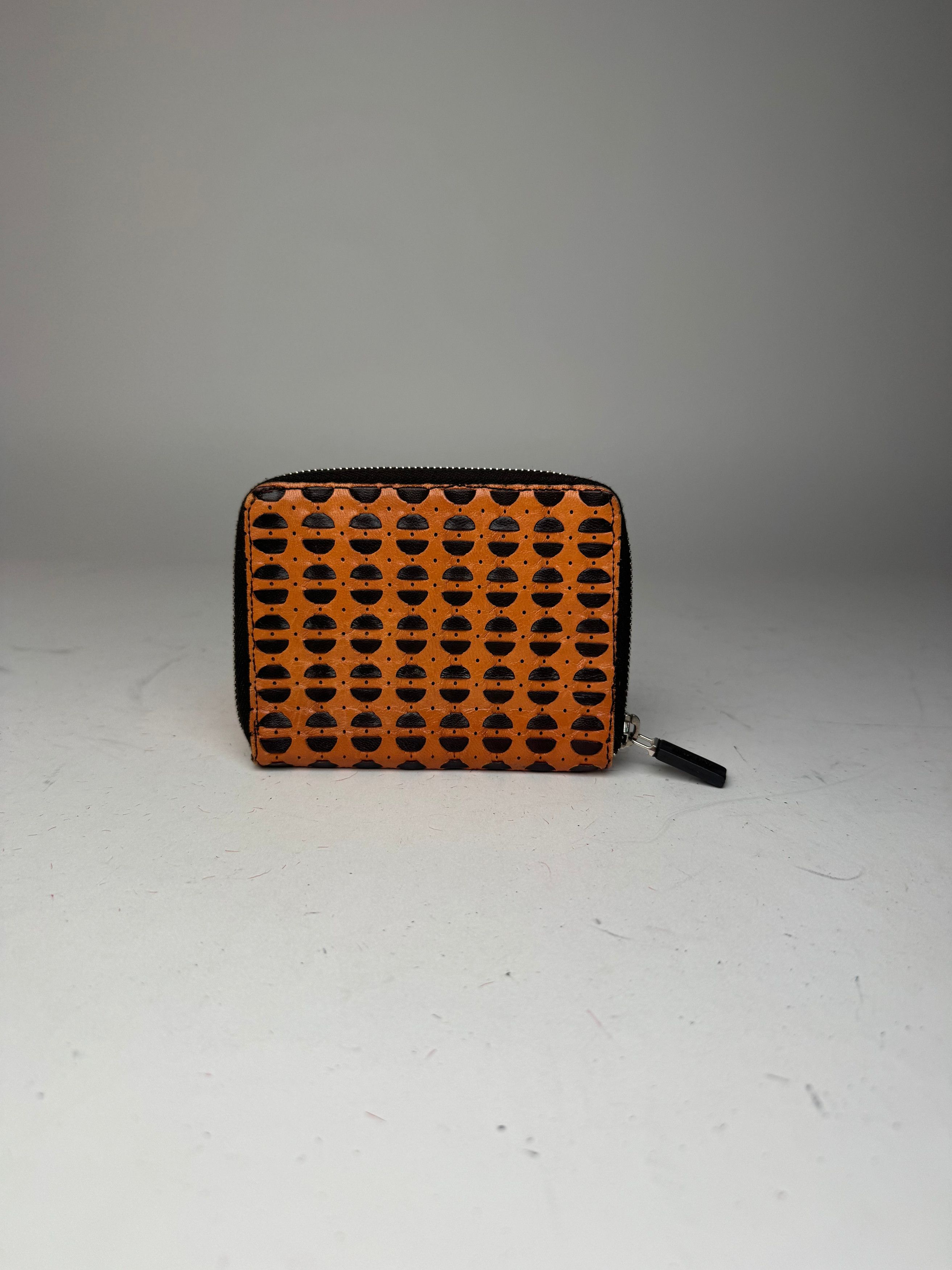 Miu Miu Vintage Zippy Leather Wallet Orange black Size ONE SIZE - 11 Thumbnail