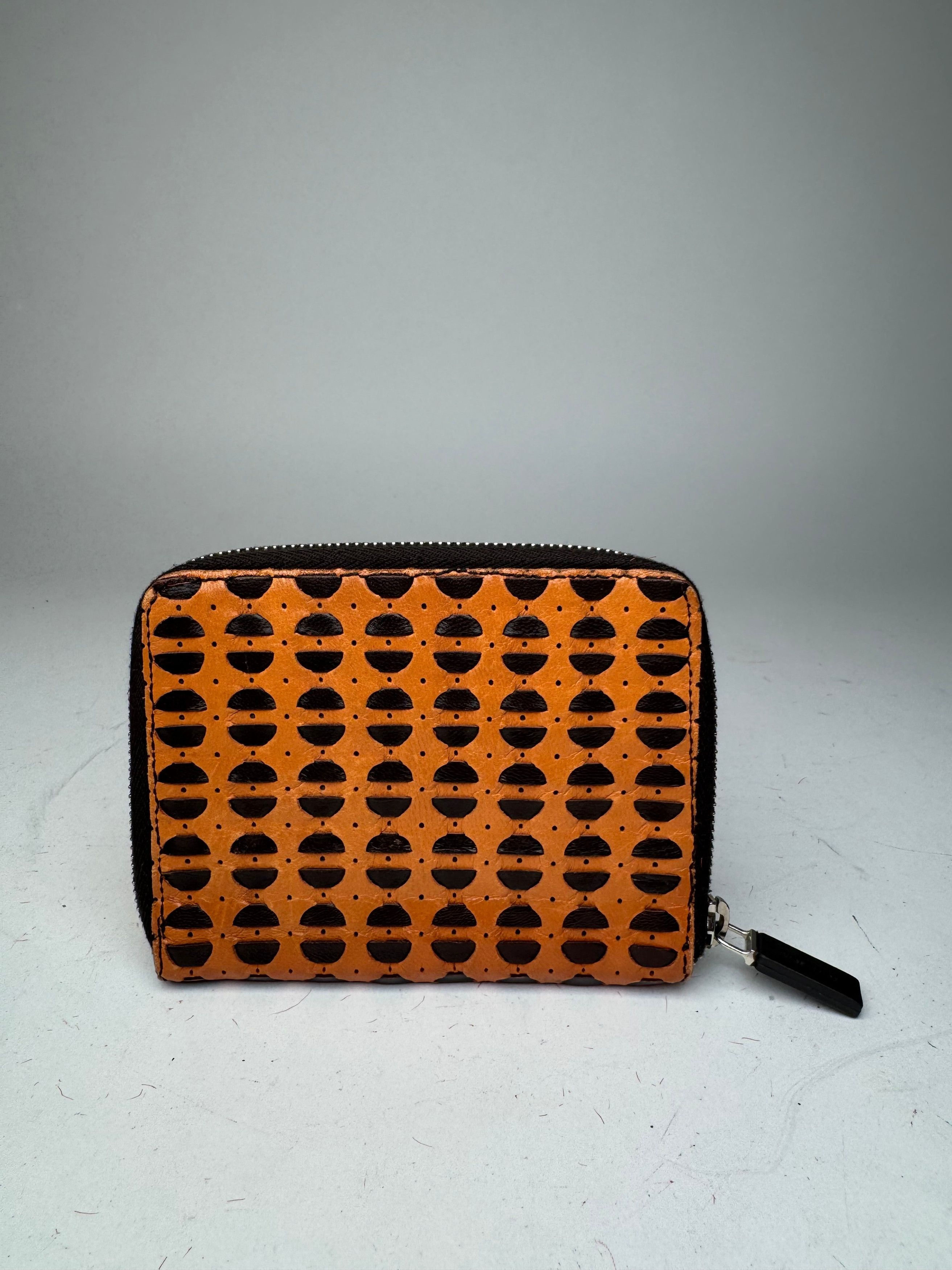 Miu Miu Vintage Zippy Leather Wallet Orange black Size ONE SIZE - 15 Thumbnail