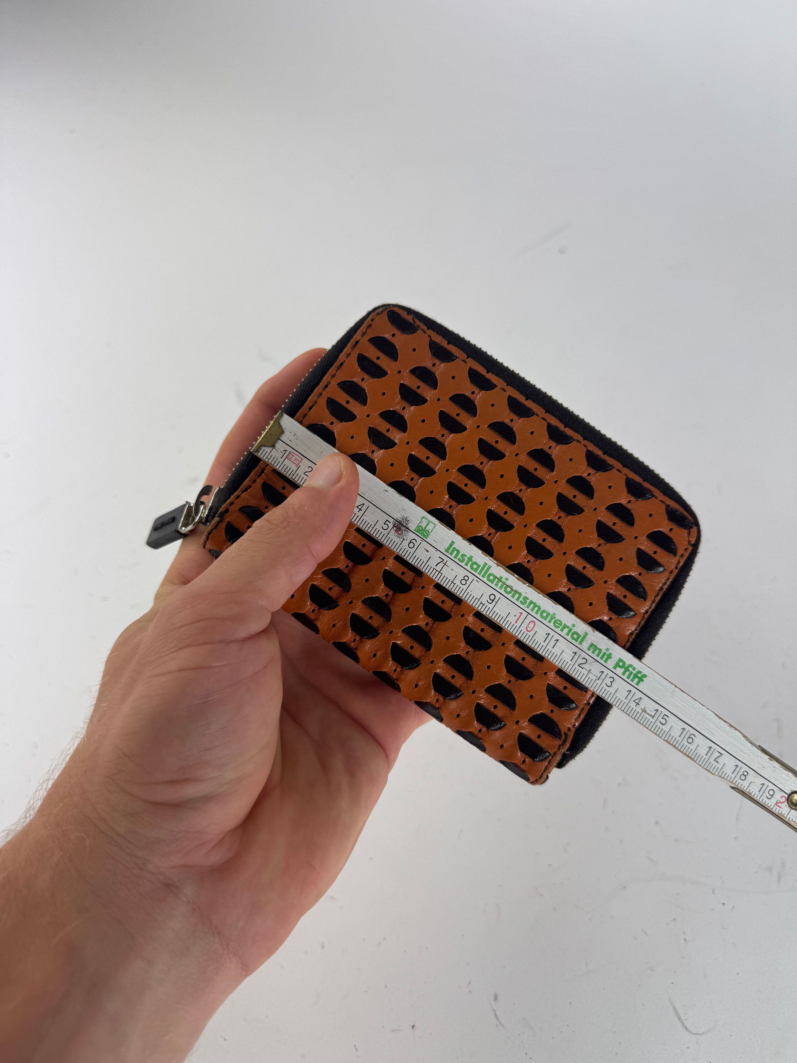Miu Miu Vintage Zippy Leather Wallet Orange black Size ONE SIZE - 12 Thumbnail