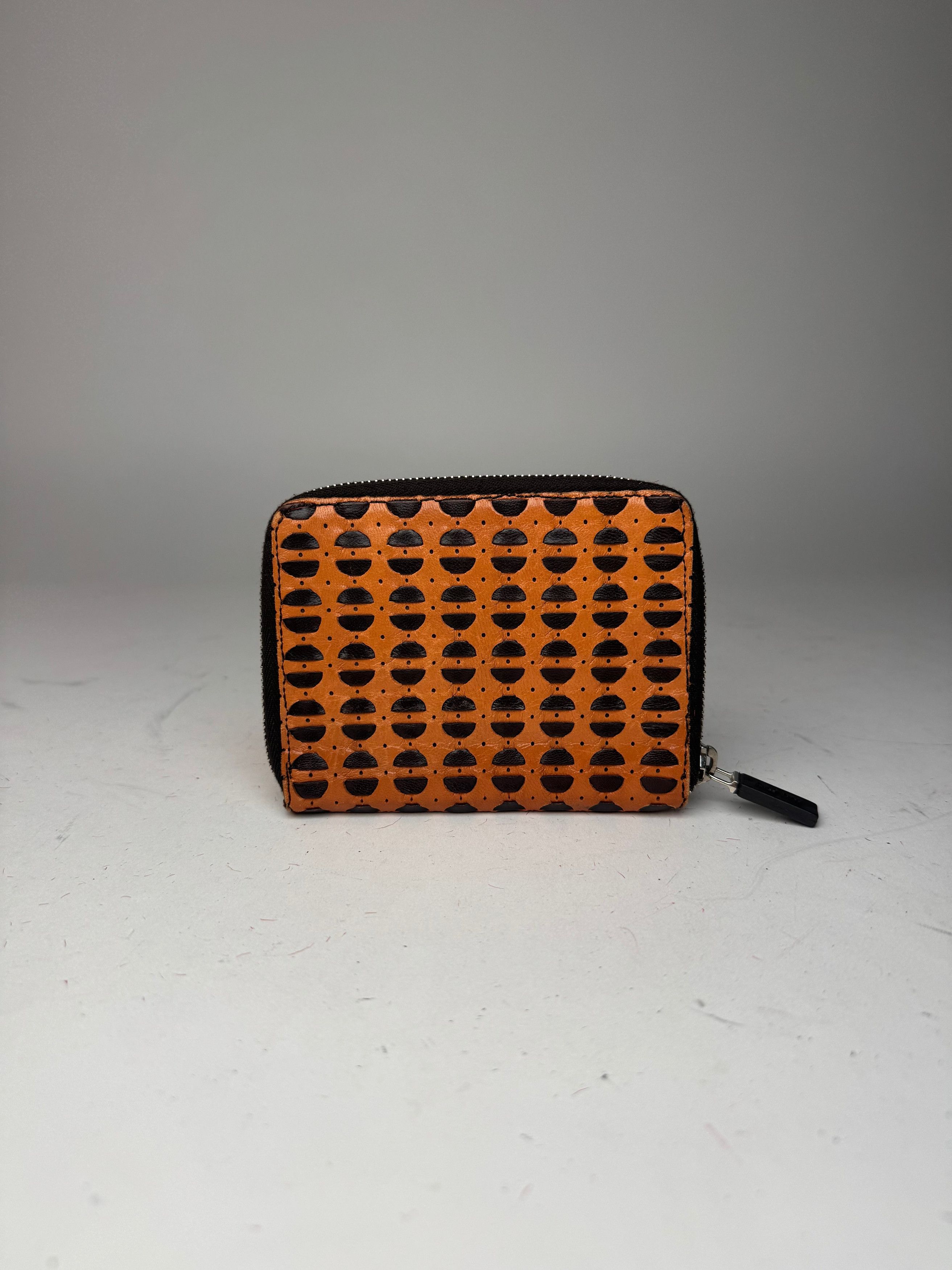 Miu Miu Vintage Zippy Leather Wallet Orange black Size ONE SIZE - 2 Thumbnail