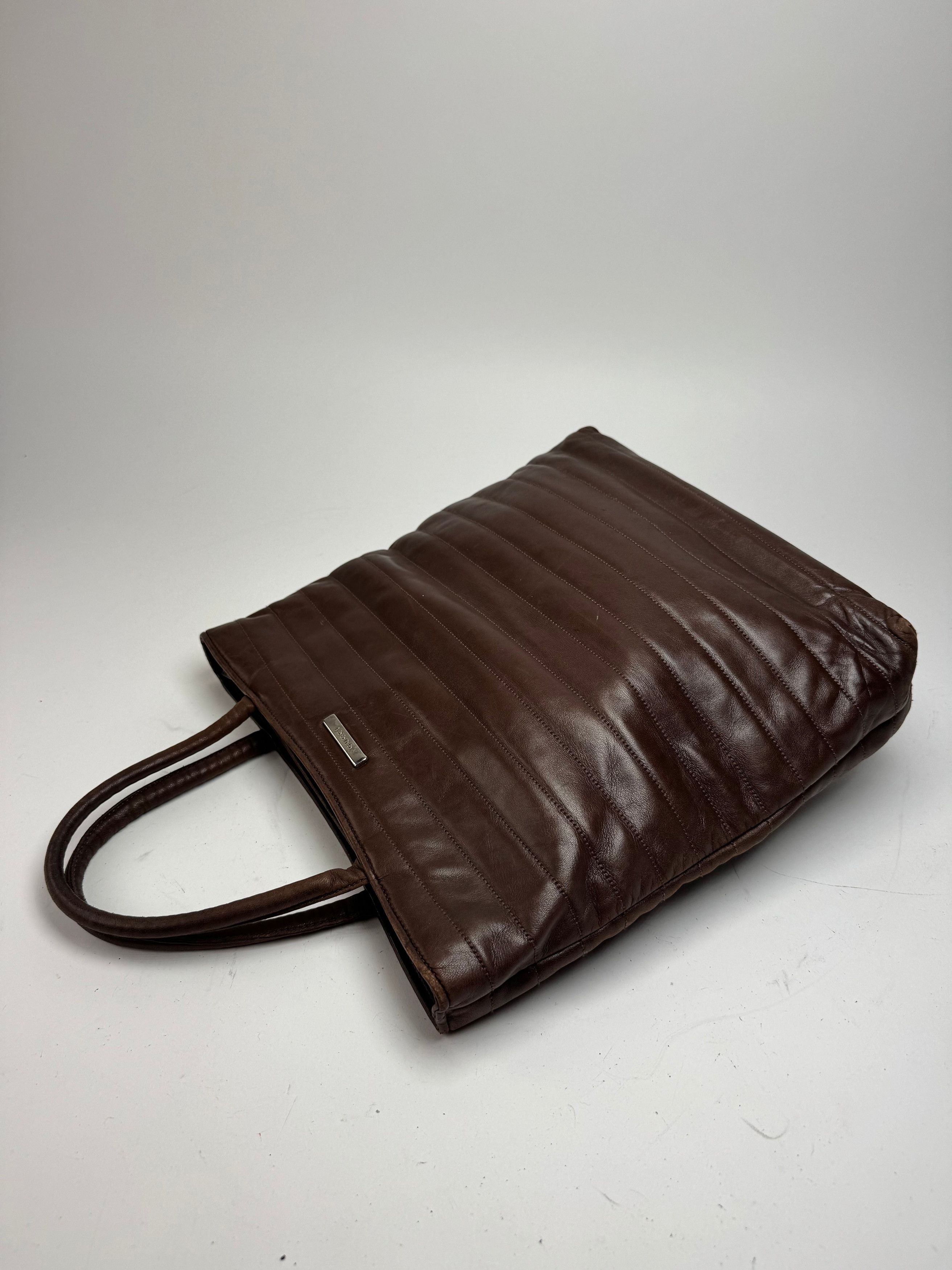Gucci Vintage Leather handbag brown Size ONE SIZE - 10 Thumbnail