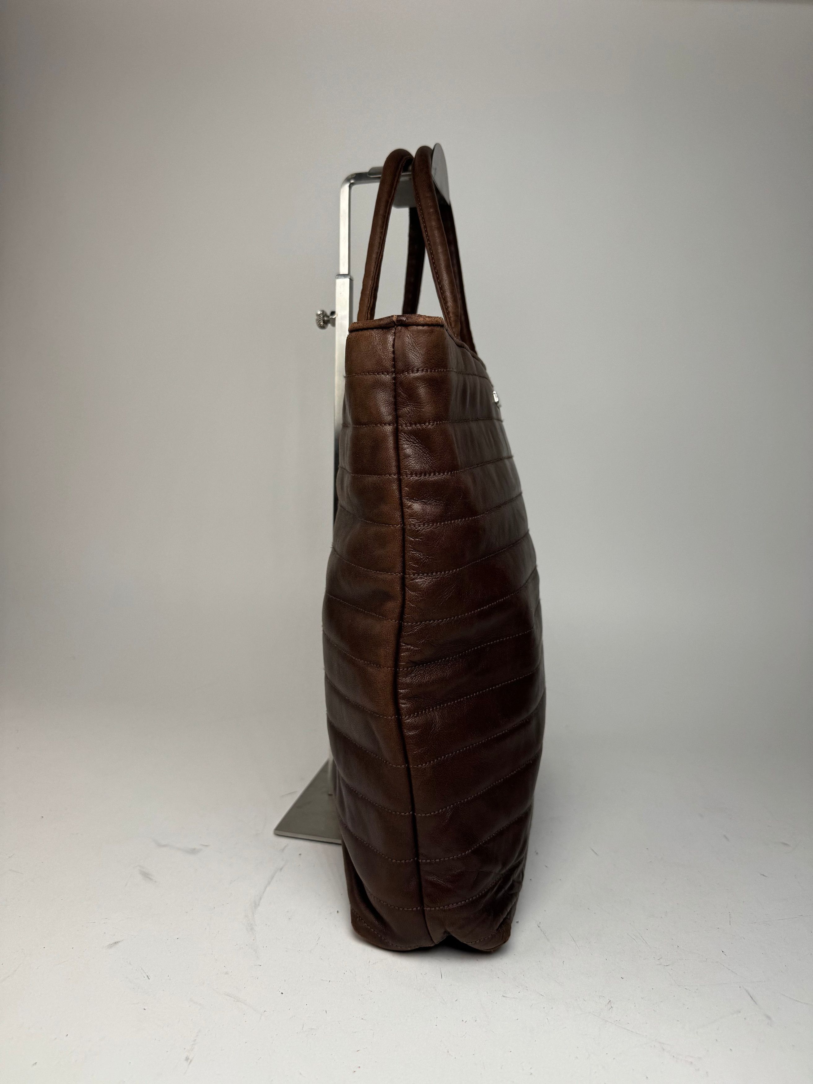 Gucci Vintage Leather handbag brown Size ONE SIZE - 5 Thumbnail