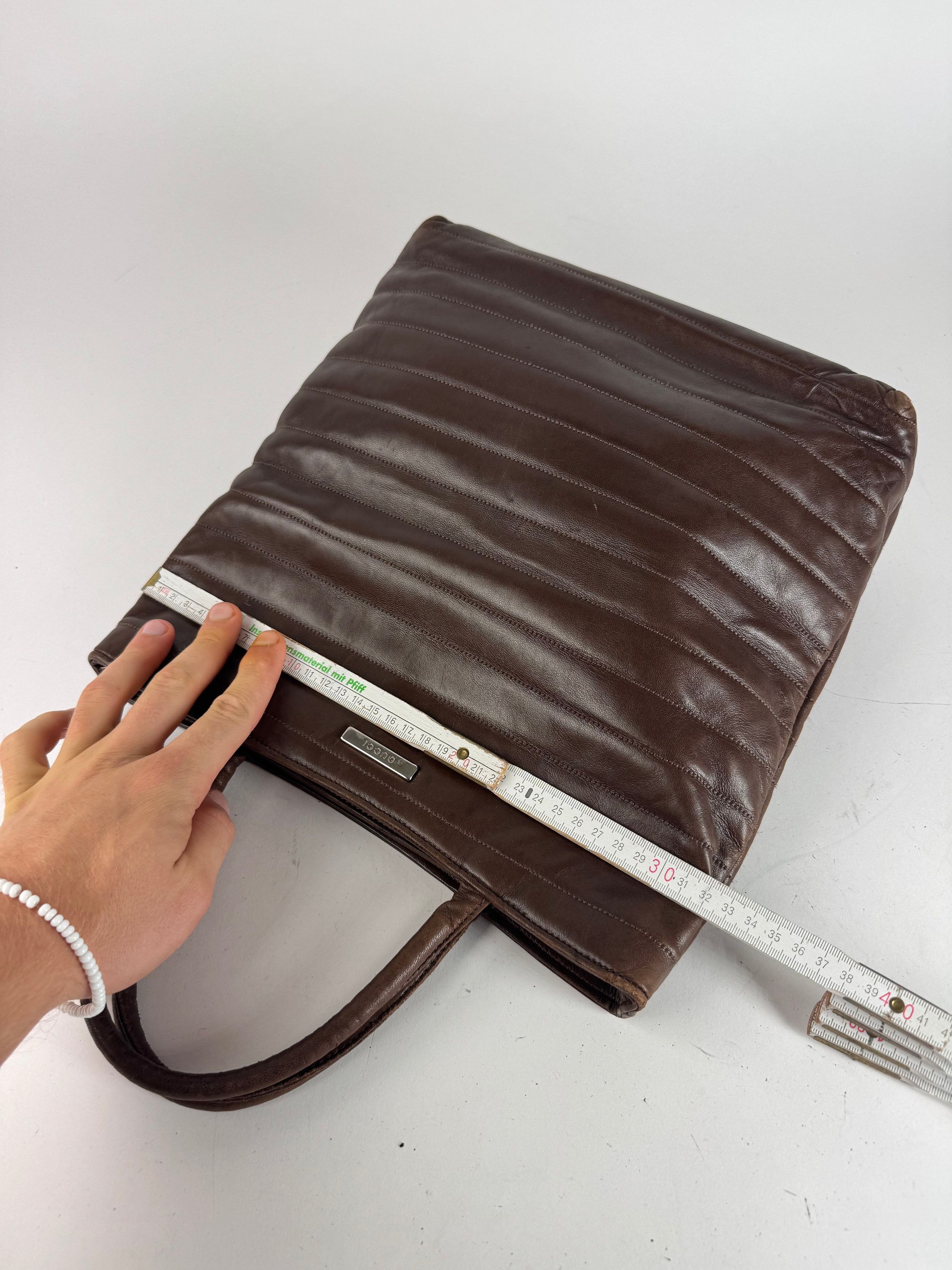 Gucci Vintage Leather handbag brown Size ONE SIZE - 11 Thumbnail