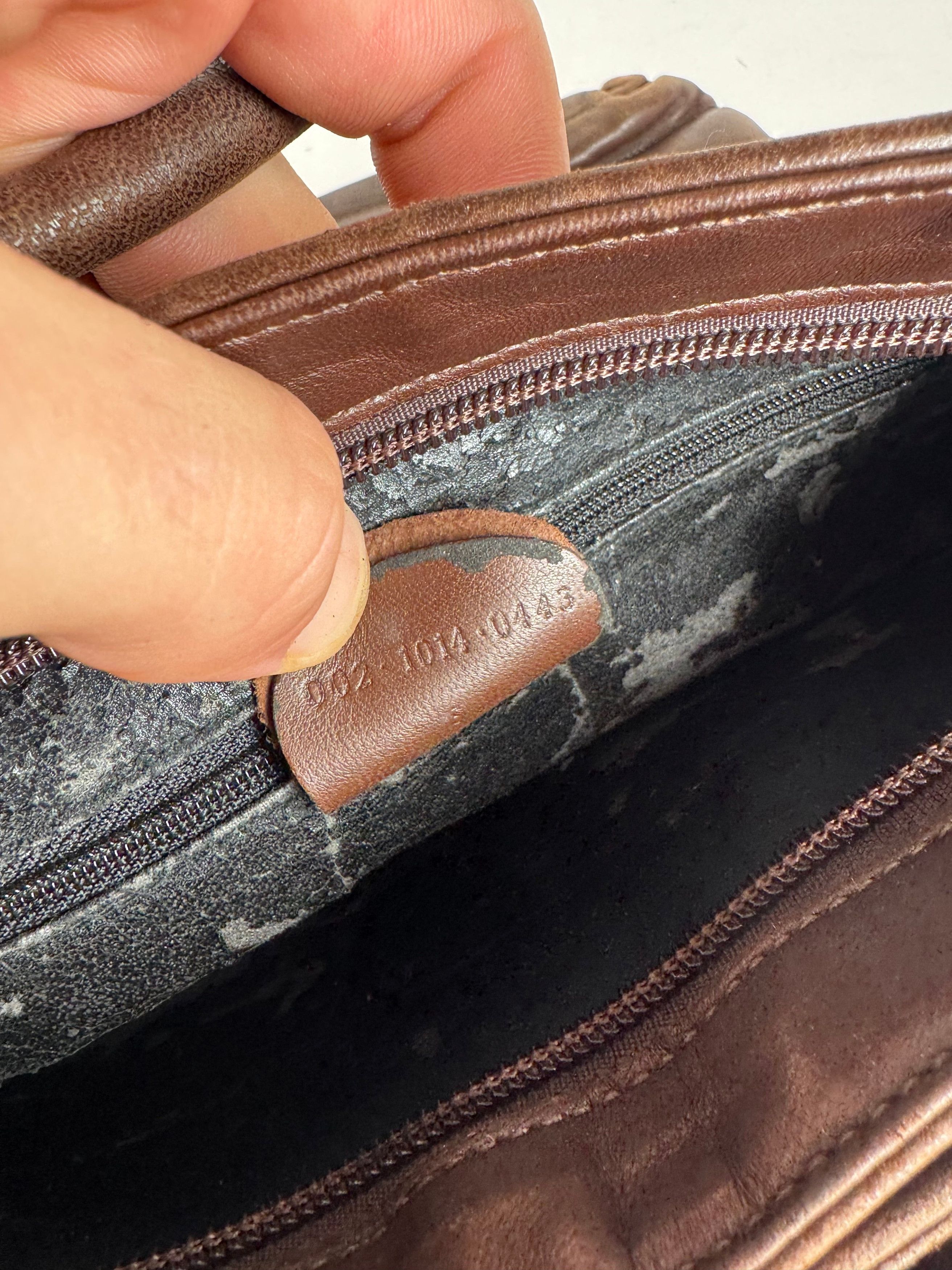 Gucci Vintage Leather handbag brown Size ONE SIZE - 4 Thumbnail