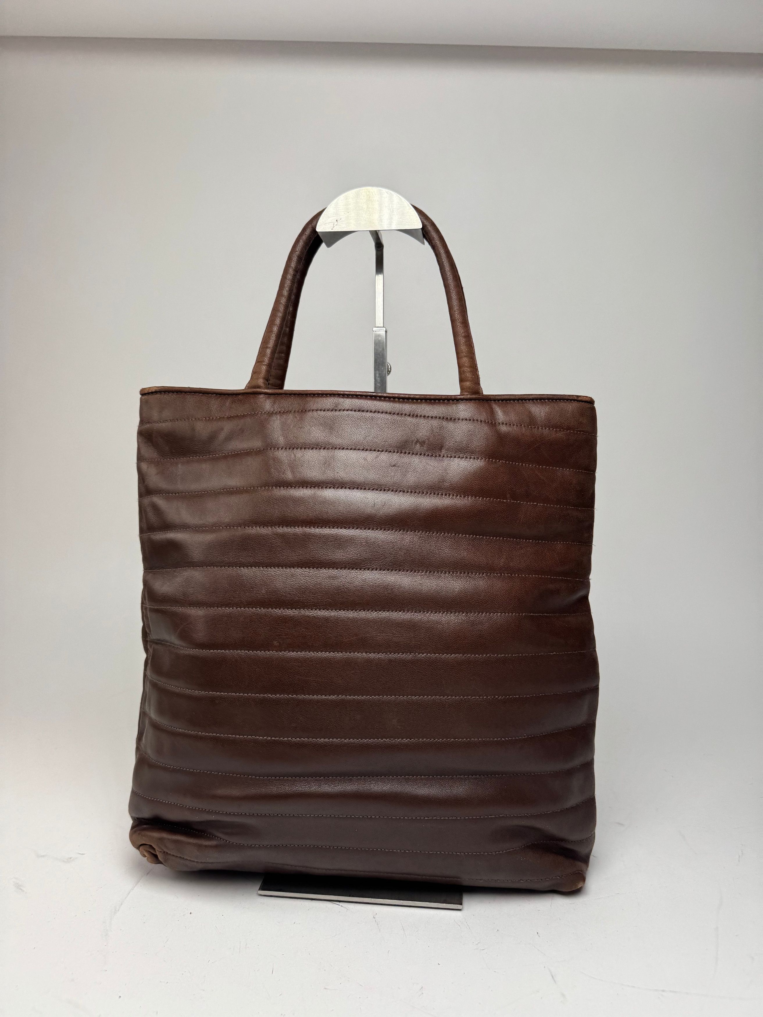 Gucci Vintage Leather handbag brown Size ONE SIZE - 9 Thumbnail