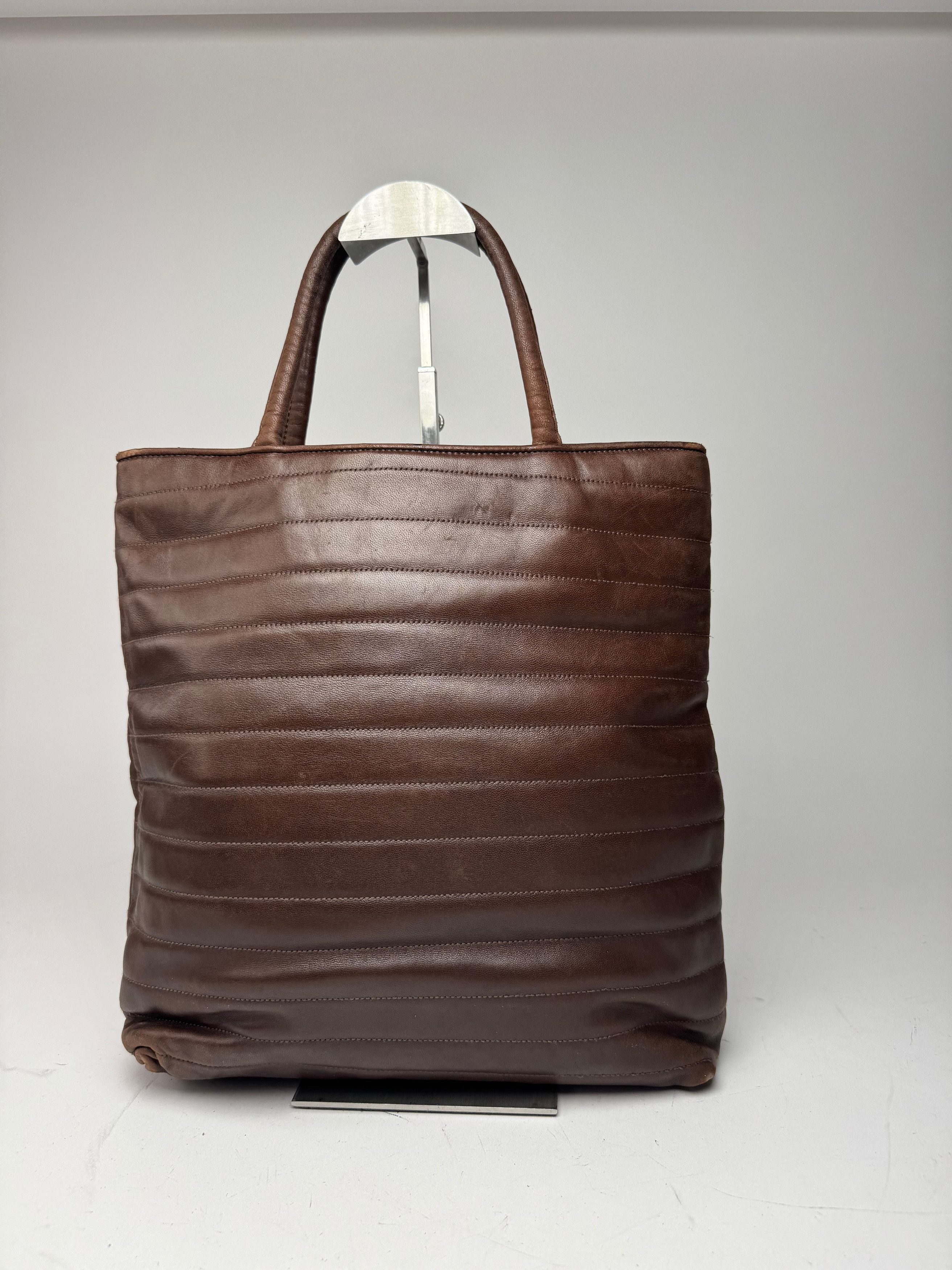 Gucci Vintage Leather handbag brown Size ONE SIZE - 2 Thumbnail
