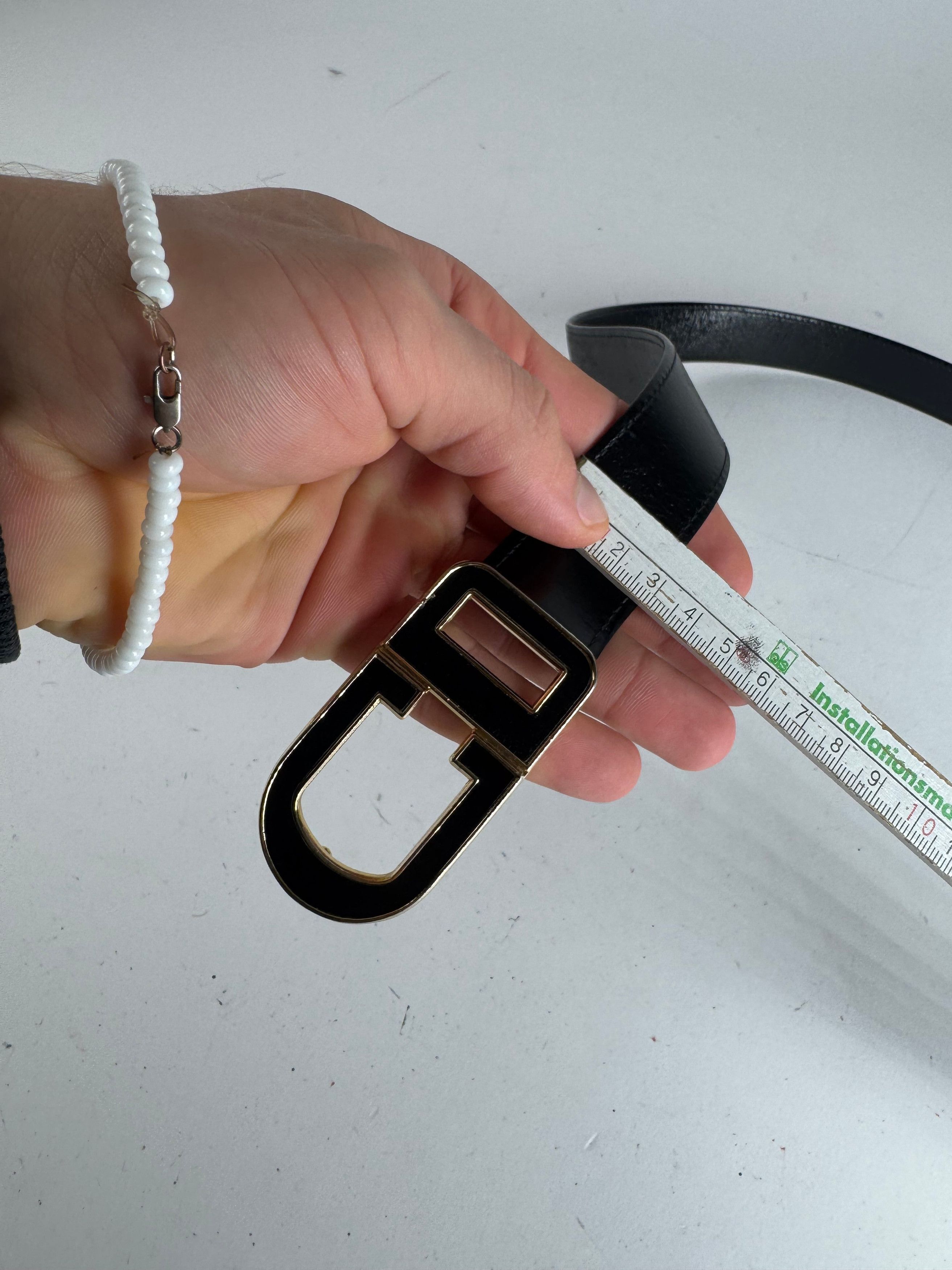 Dior Vintage Leather Belt Black Size ONE SIZE - 10 Thumbnail