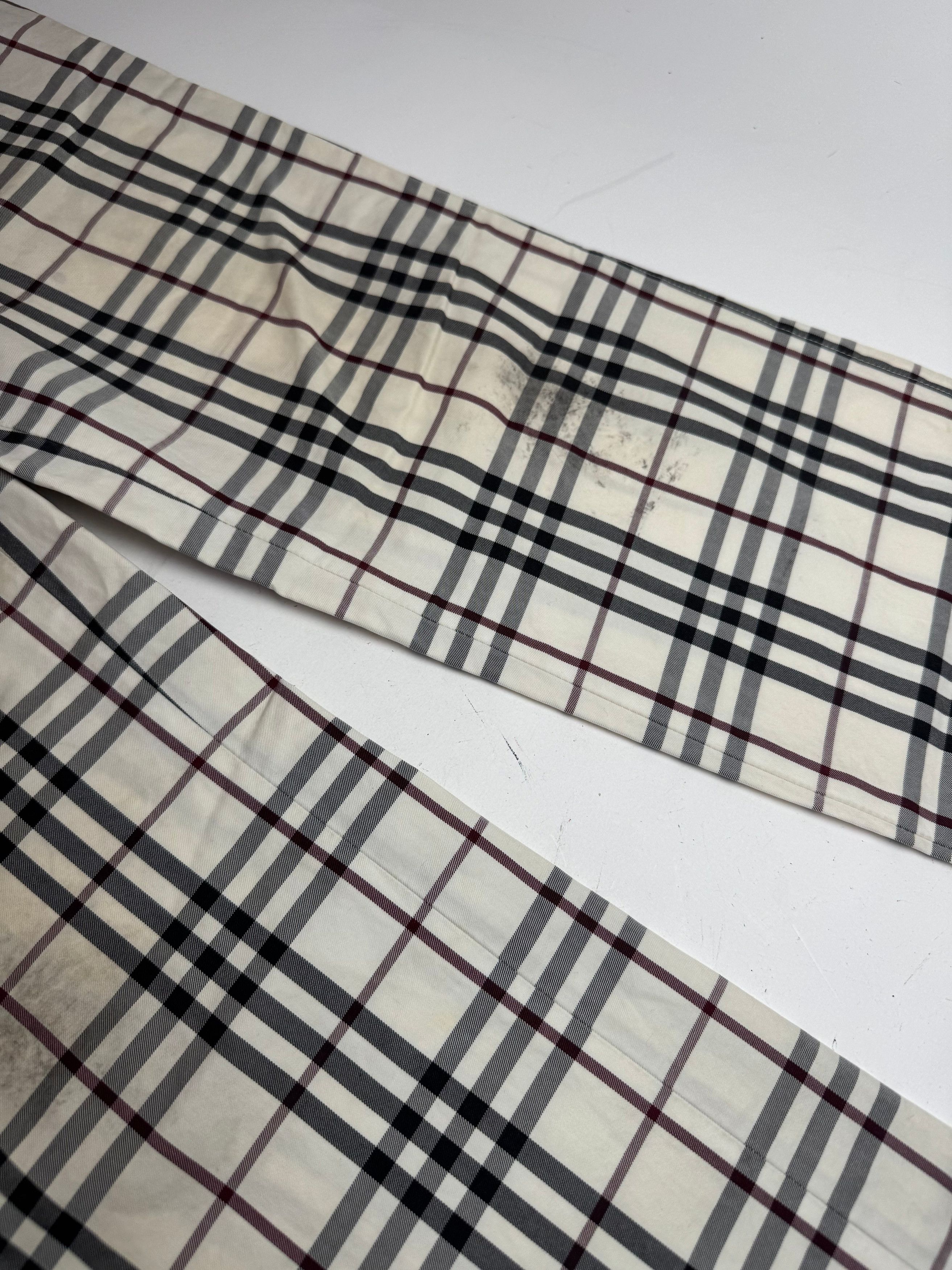 Burberry Vintage Nova Check Pants Beige M Size 27" / US 4 / IT 40 - 6 Thumbnail