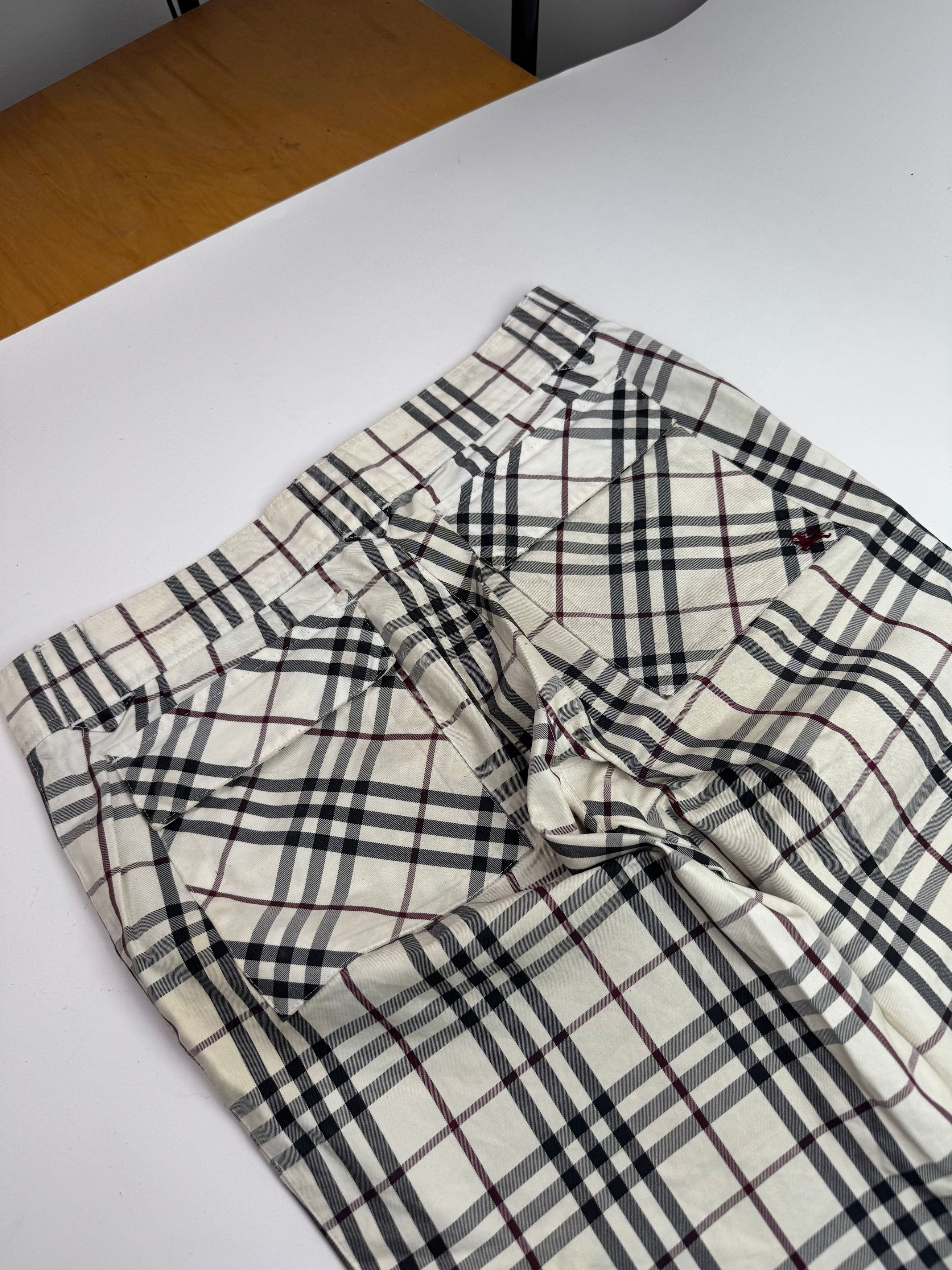 Burberry Vintage Nova Check Pants Beige M Size 27" / US 4 / IT 40 - 14 Thumbnail