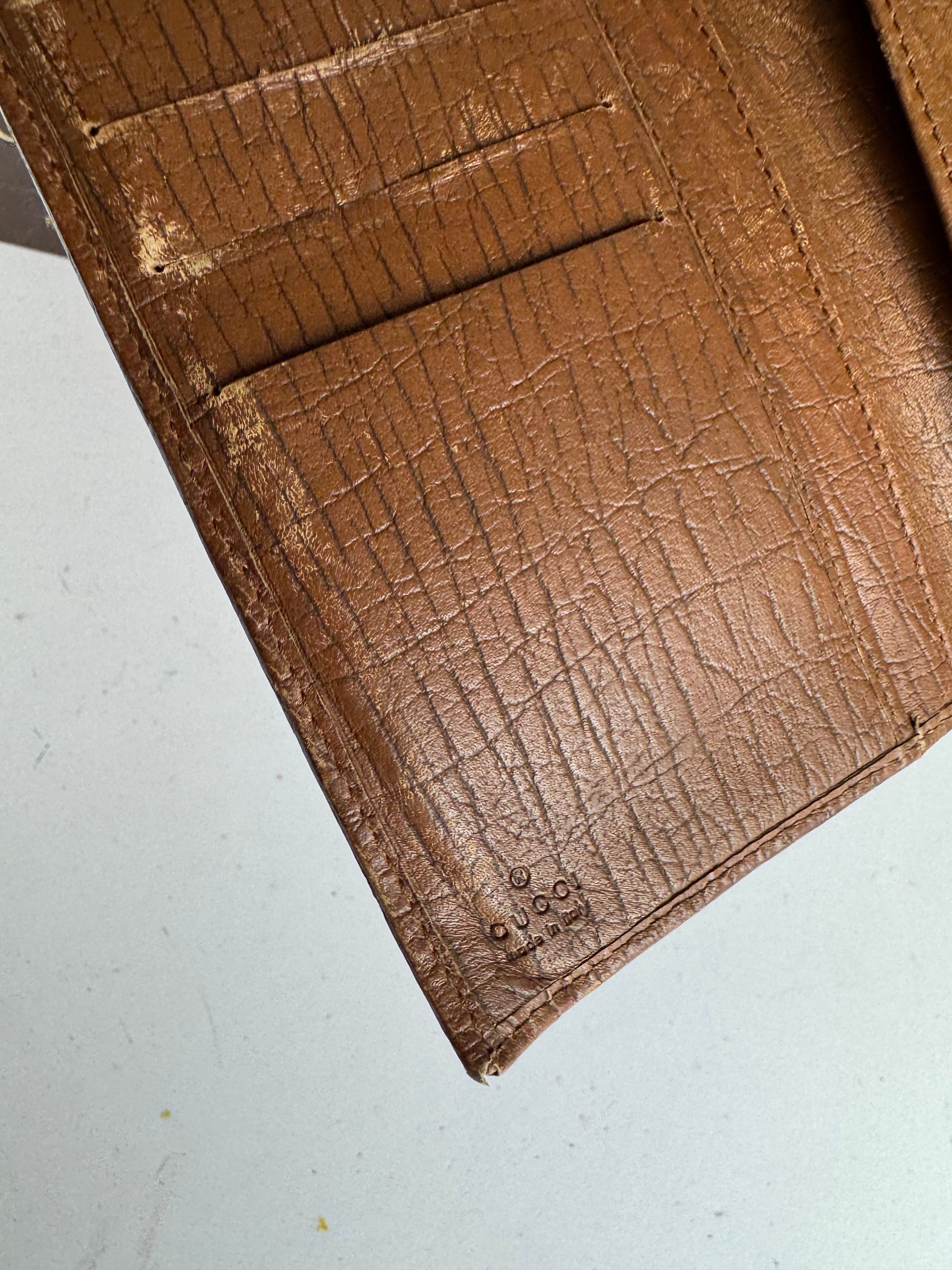 Gucci Vintage Monogram Wallet beige brown Size ONE SIZE - 5 Thumbnail