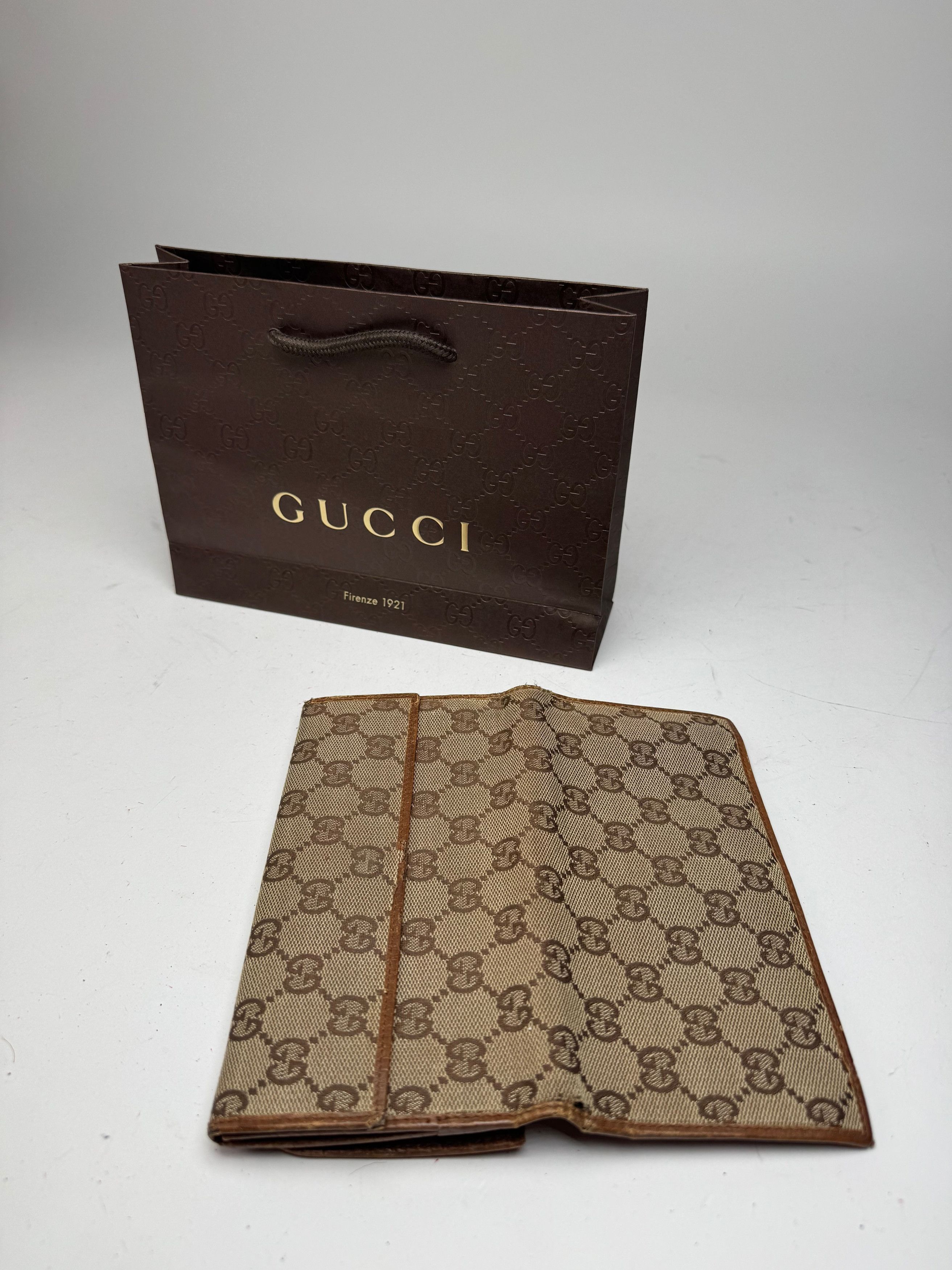 Gucci Vintage Monogram Wallet beige brown Size ONE SIZE - 11 Thumbnail