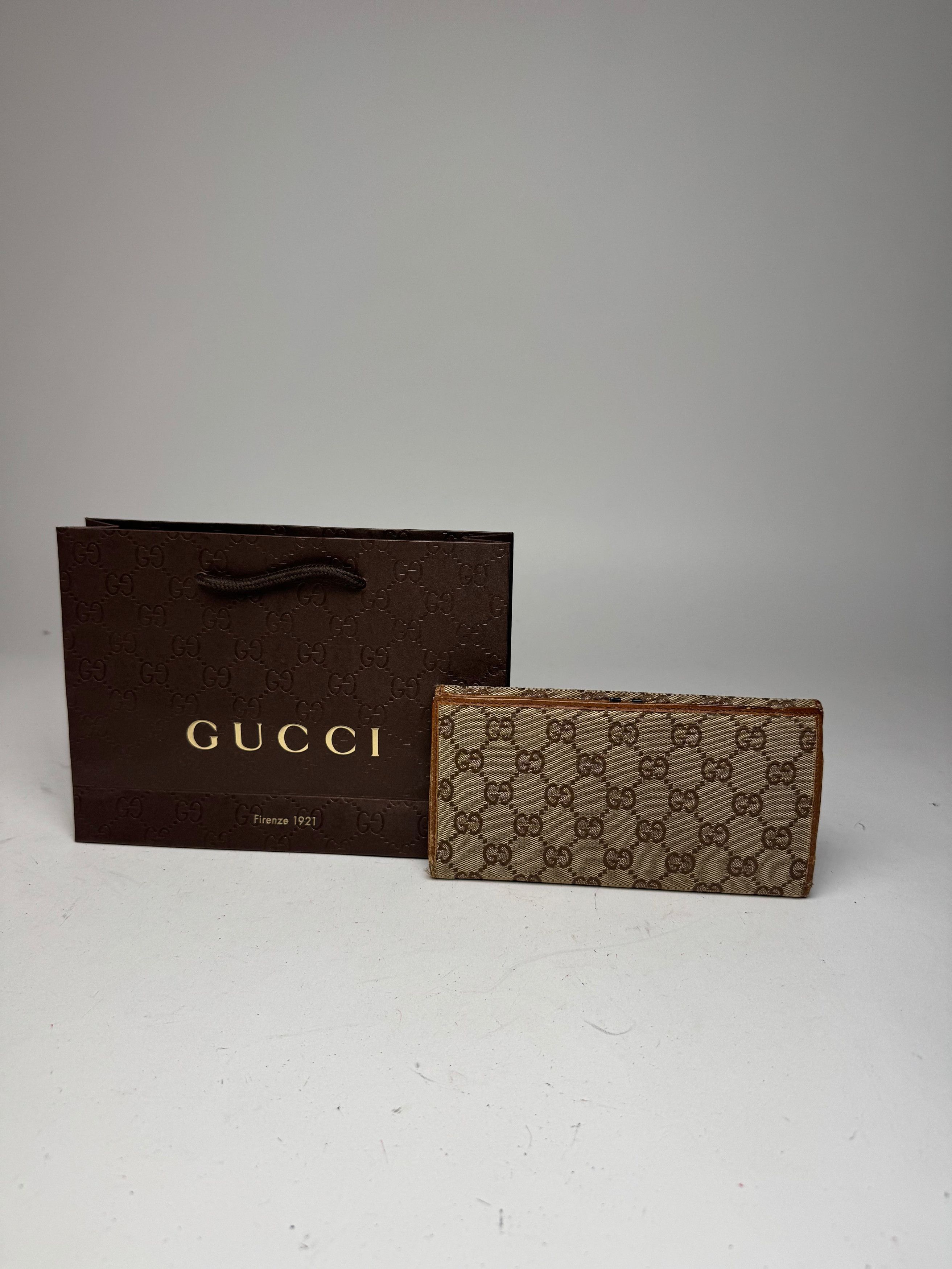 Gucci Vintage Monogram Wallet beige brown Size ONE SIZE - 10 Thumbnail
