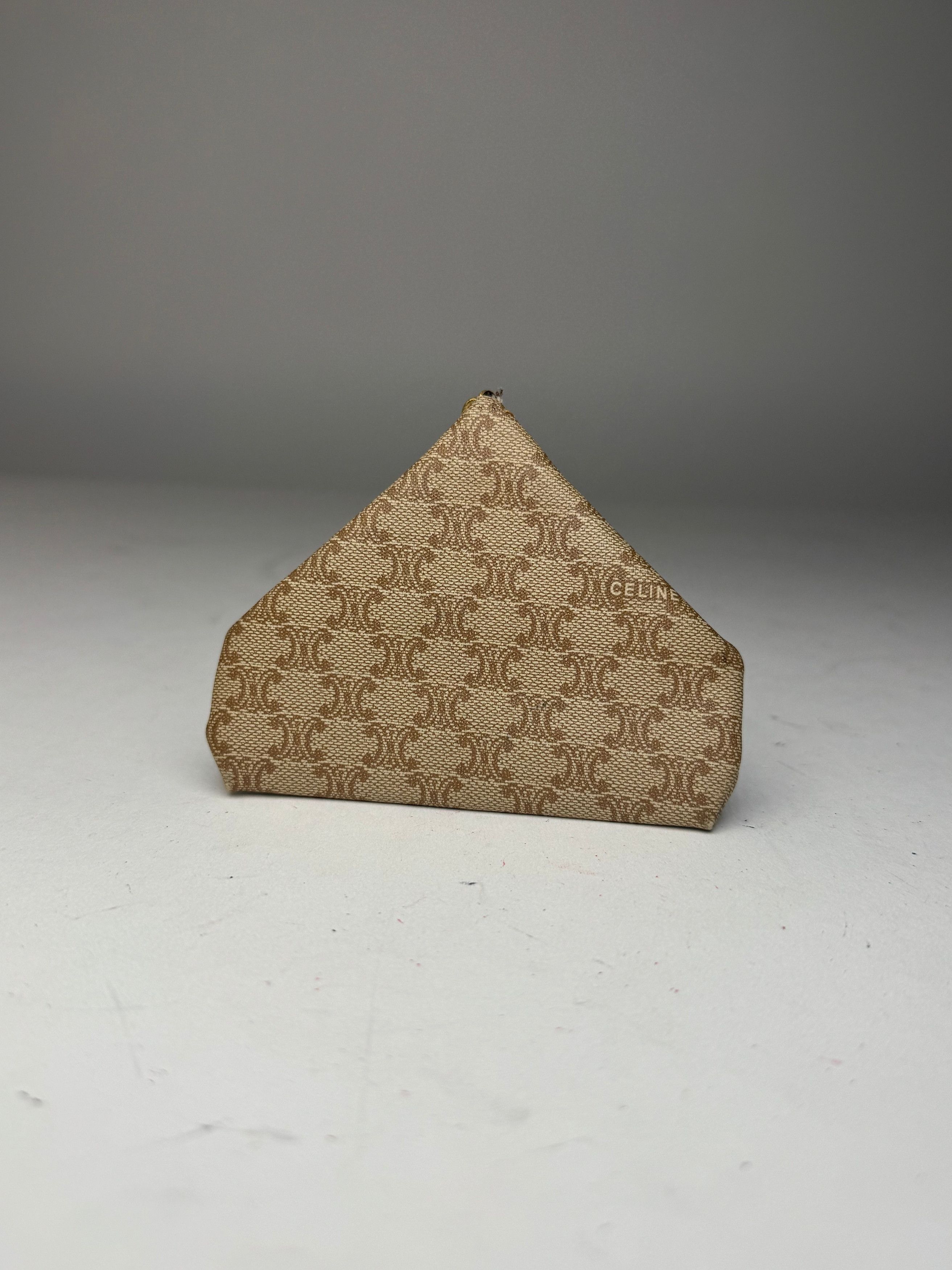 Other Vintage Celine Paris Leather Purse/Card Holder beige brown Size ONE SIZE - 2 Thumbnail