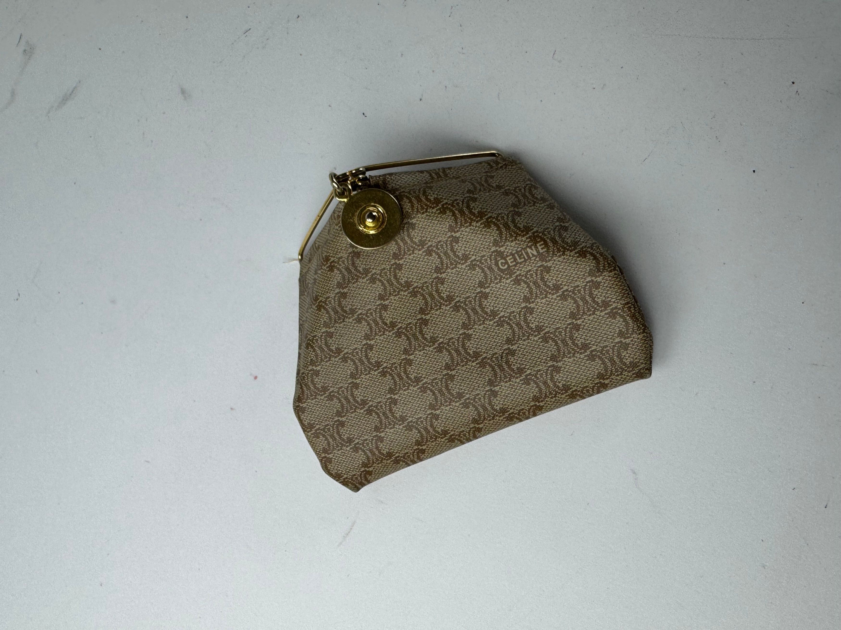 Other Vintage Celine Paris Leather Purse/Card Holder beige brown Size ONE SIZE - 9 Thumbnail