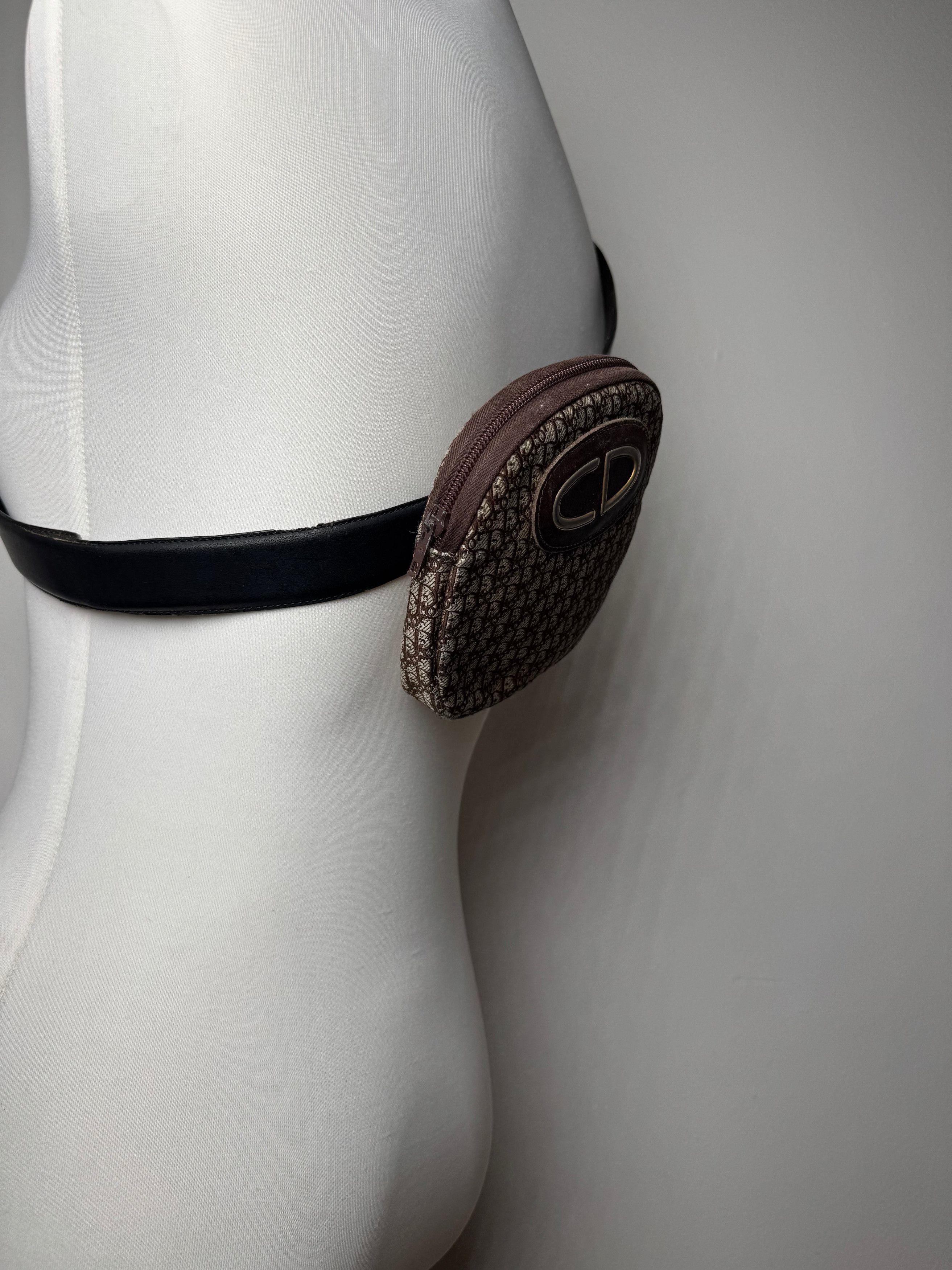 Dior Vintage Oblique Monogram Belt Bag Brown beige Size ONE SIZE - 3 Thumbnail