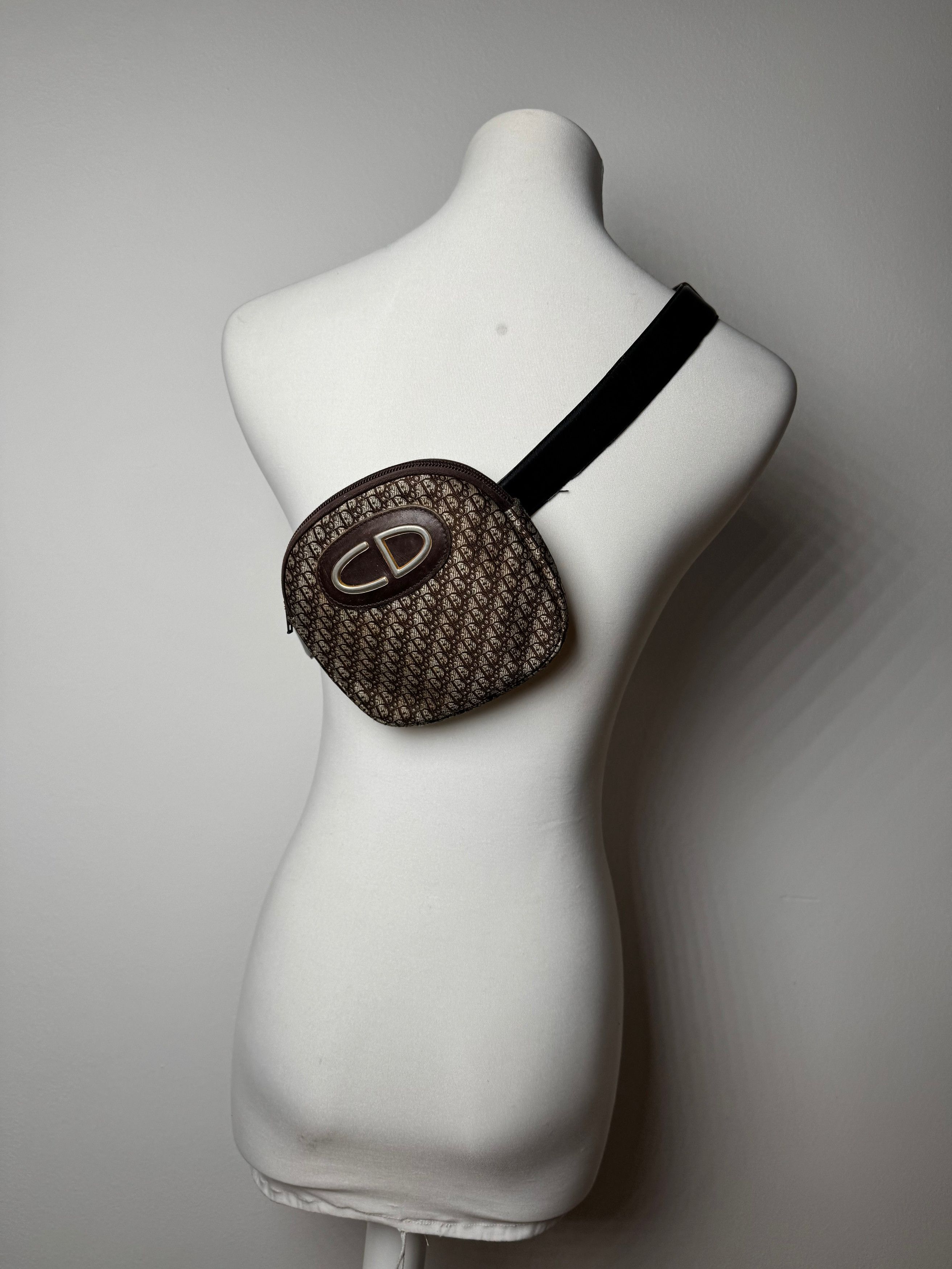 Dior Vintage Oblique Monogram Belt Bag Brown beige Size ONE SIZE - 9 Thumbnail