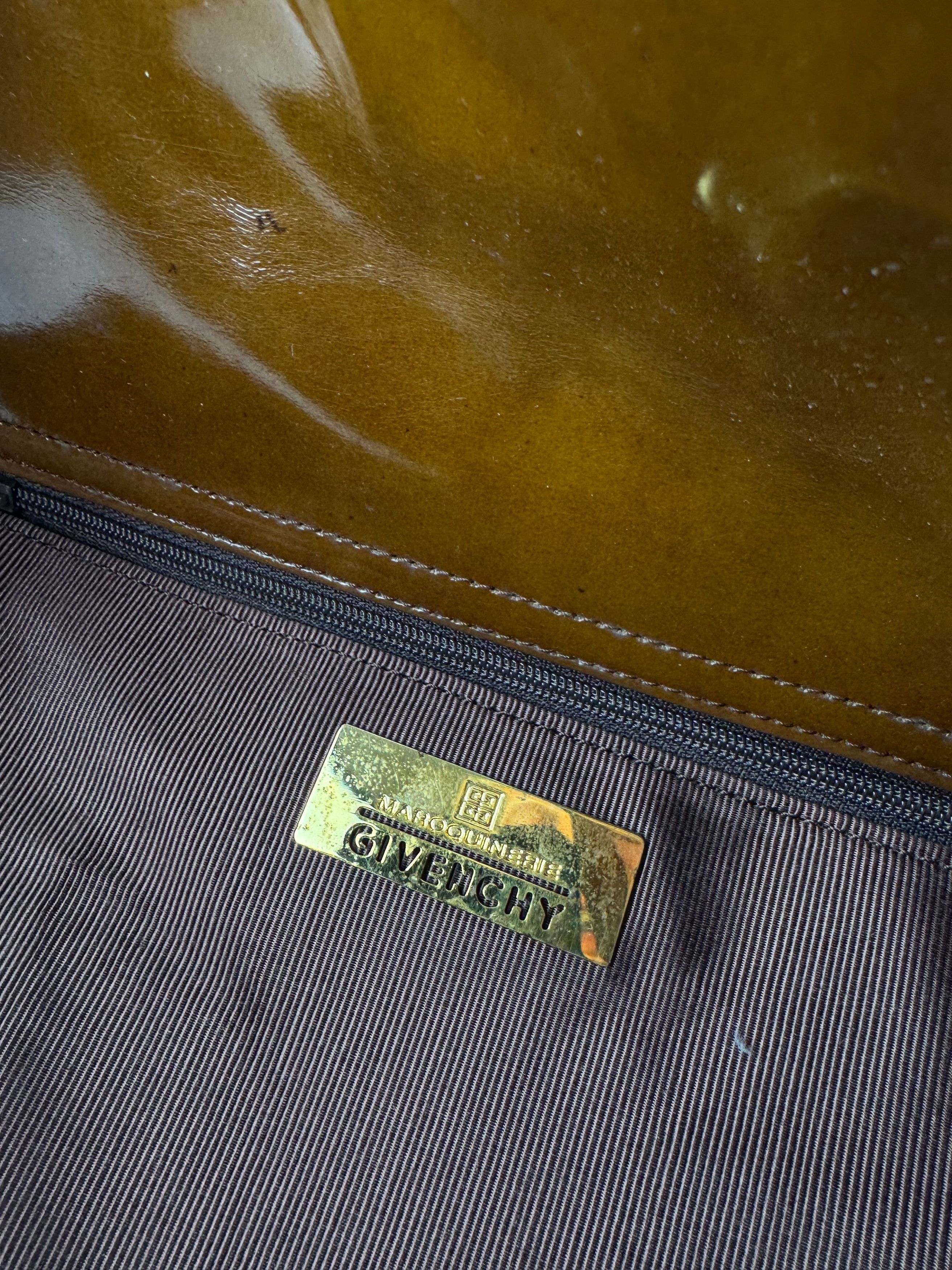 Givenchy Vintage Patent Leather Bag brown Size ONE SIZE - 5 Thumbnail