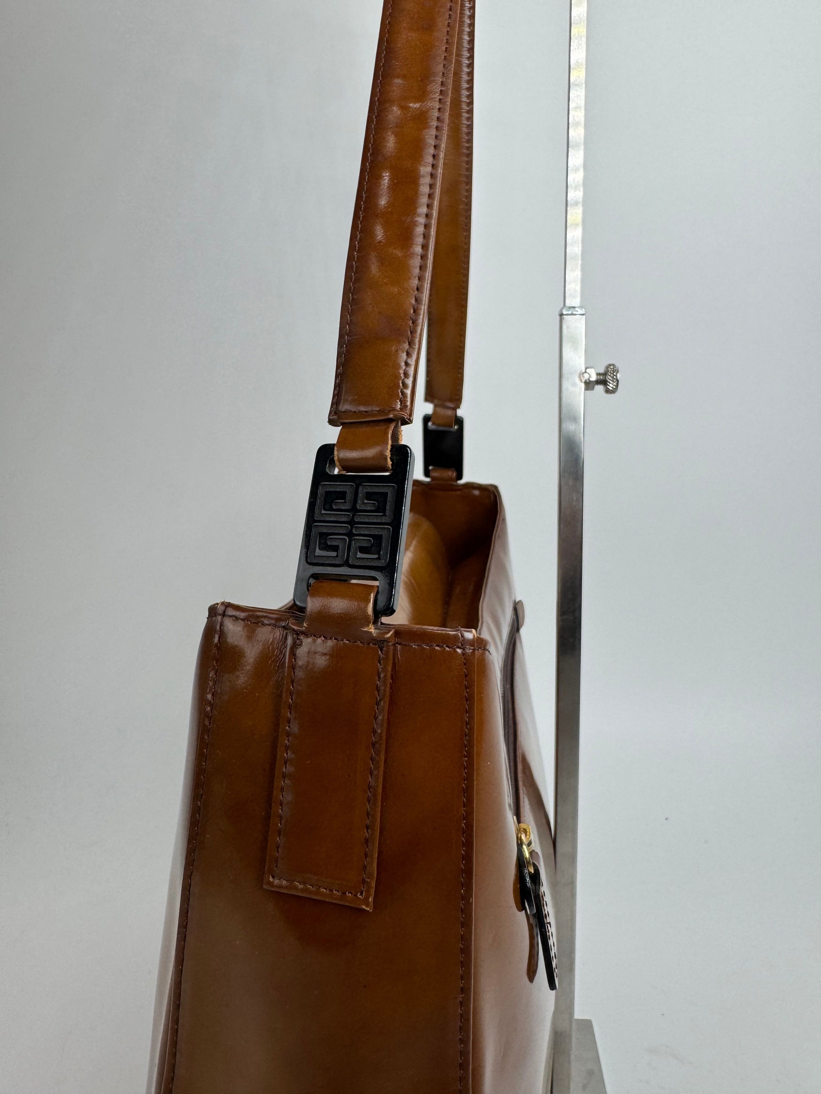 Givenchy Vintage Patent Leather Bag brown Size ONE SIZE - 4 Thumbnail