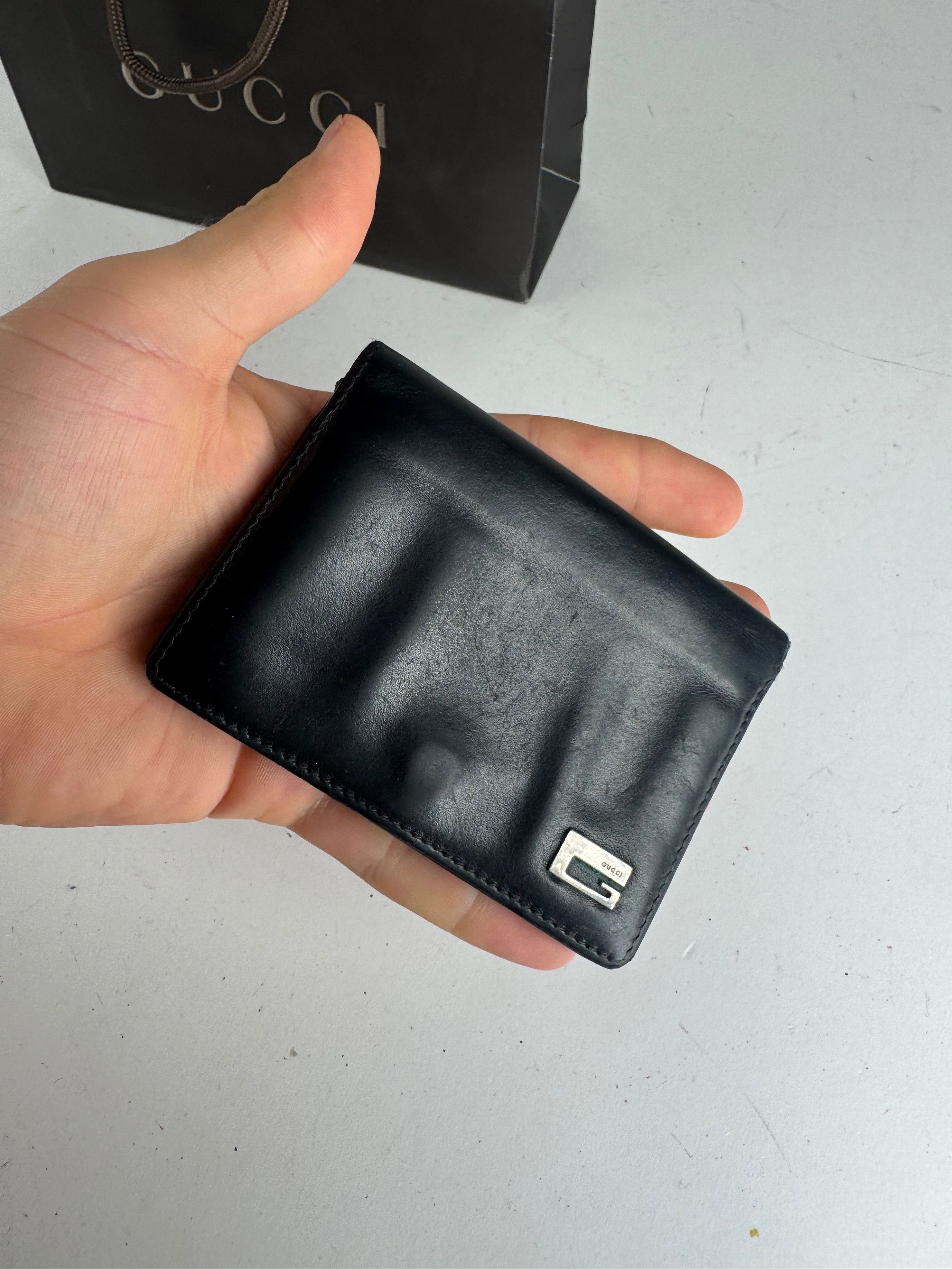 Gucci Vintage Leather Card Holder Black Size ONE SIZE - 3 Thumbnail