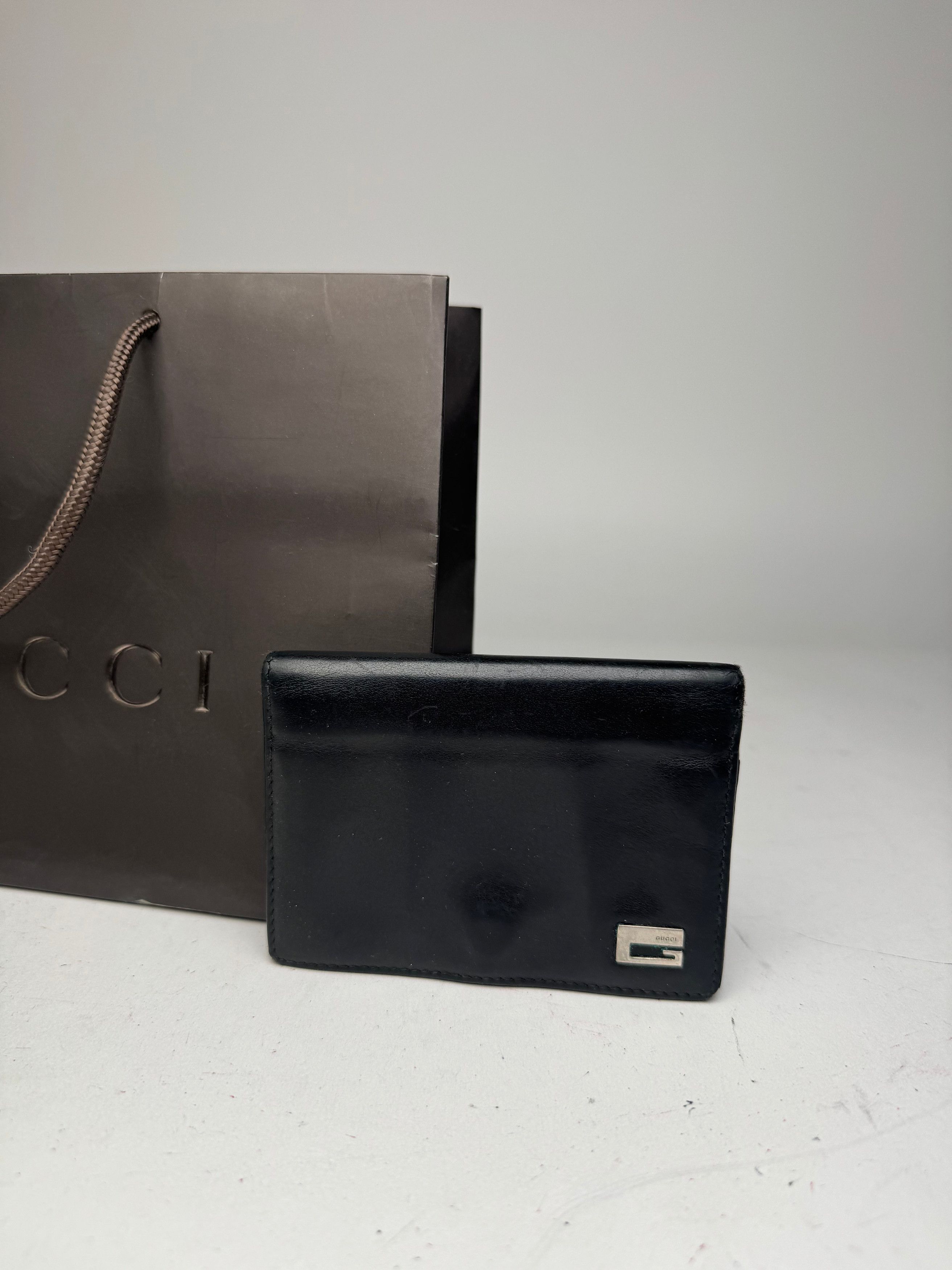 Gucci Vintage Leather Card Holder Black Size ONE SIZE - 6 Thumbnail