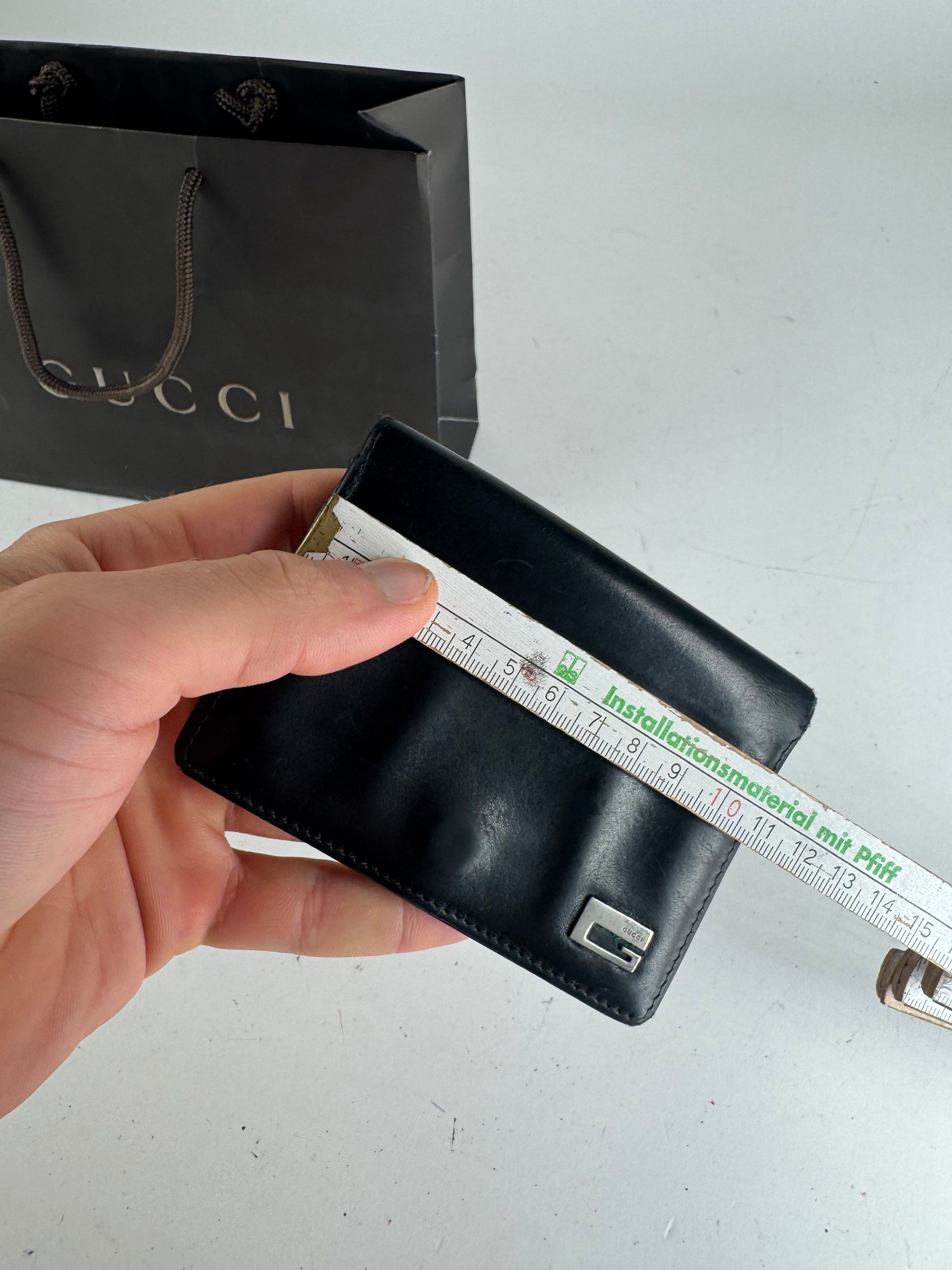Gucci Vintage Leather Card Holder Black Size ONE SIZE - 9 Thumbnail