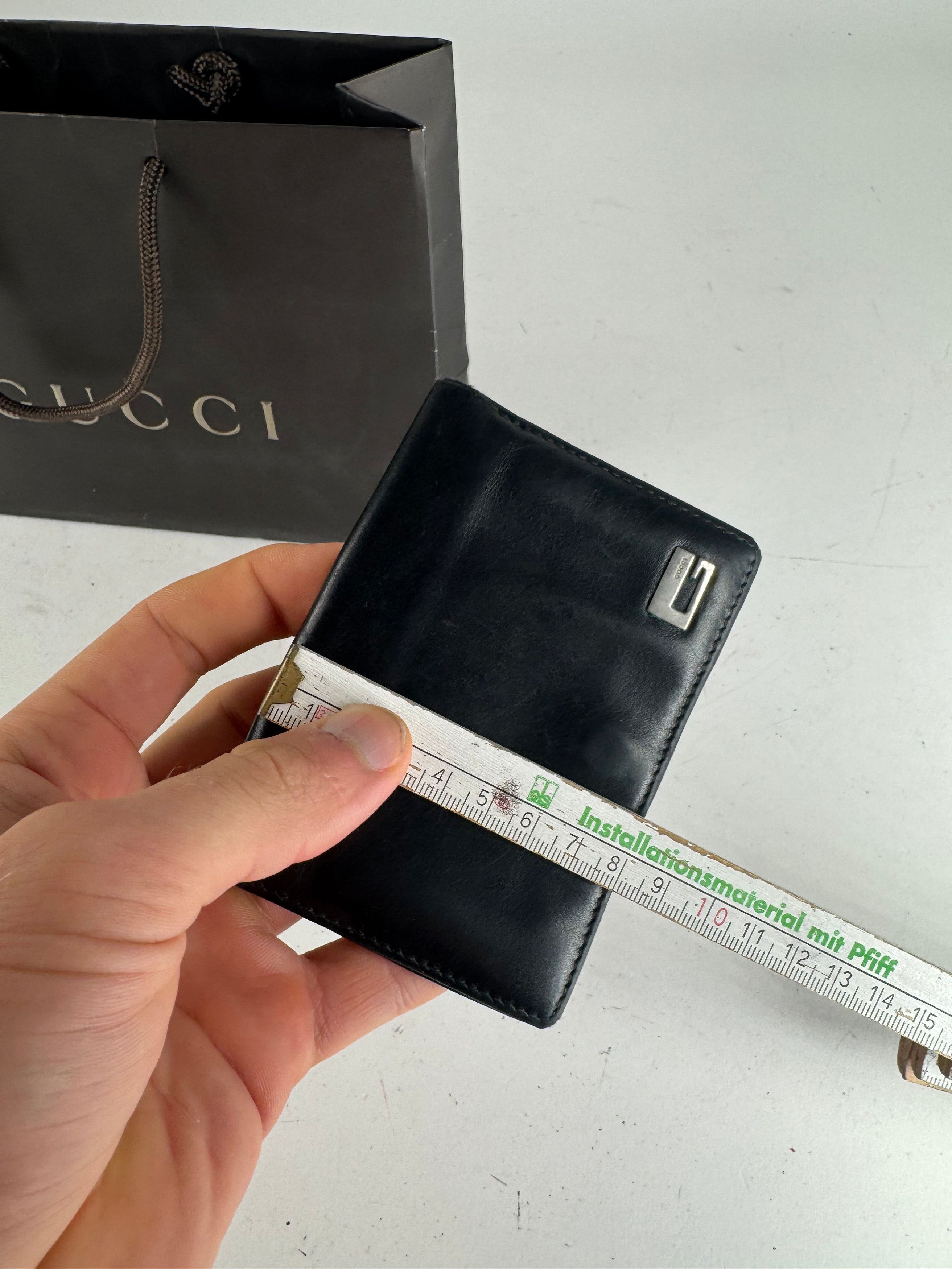 Gucci Vintage Leather Card Holder Black Size ONE SIZE - 10 Thumbnail