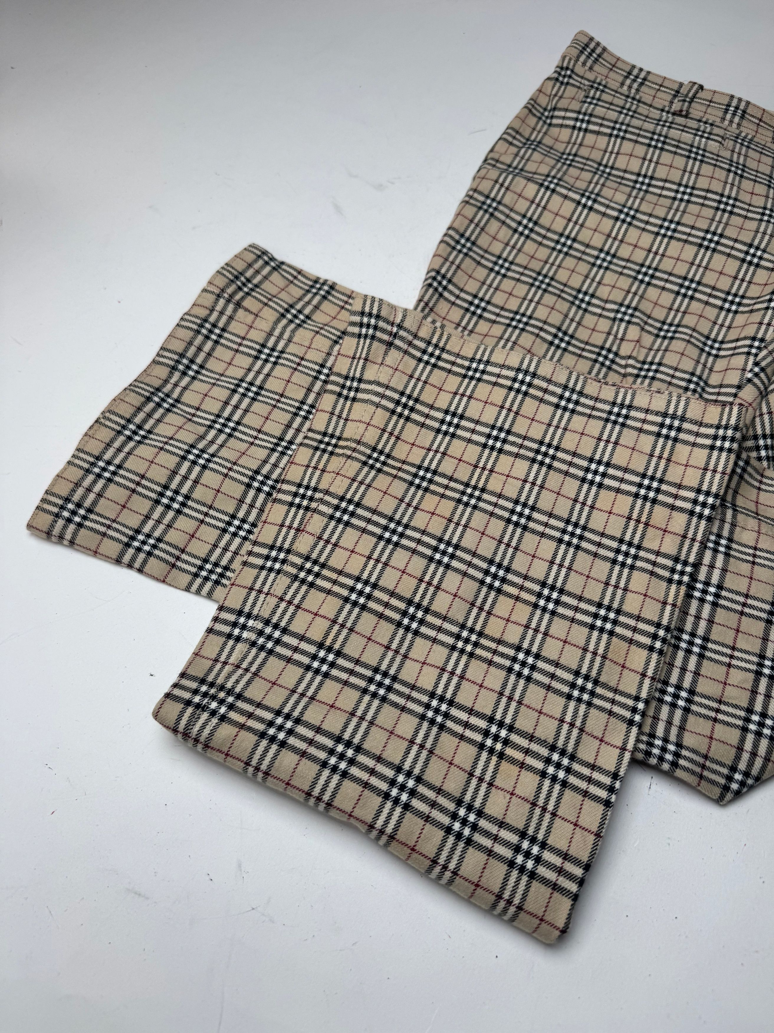 Burberry Vintage Nova Check Pants 38/M Size 27" / US 4 / IT 40 - 2 Thumbnail