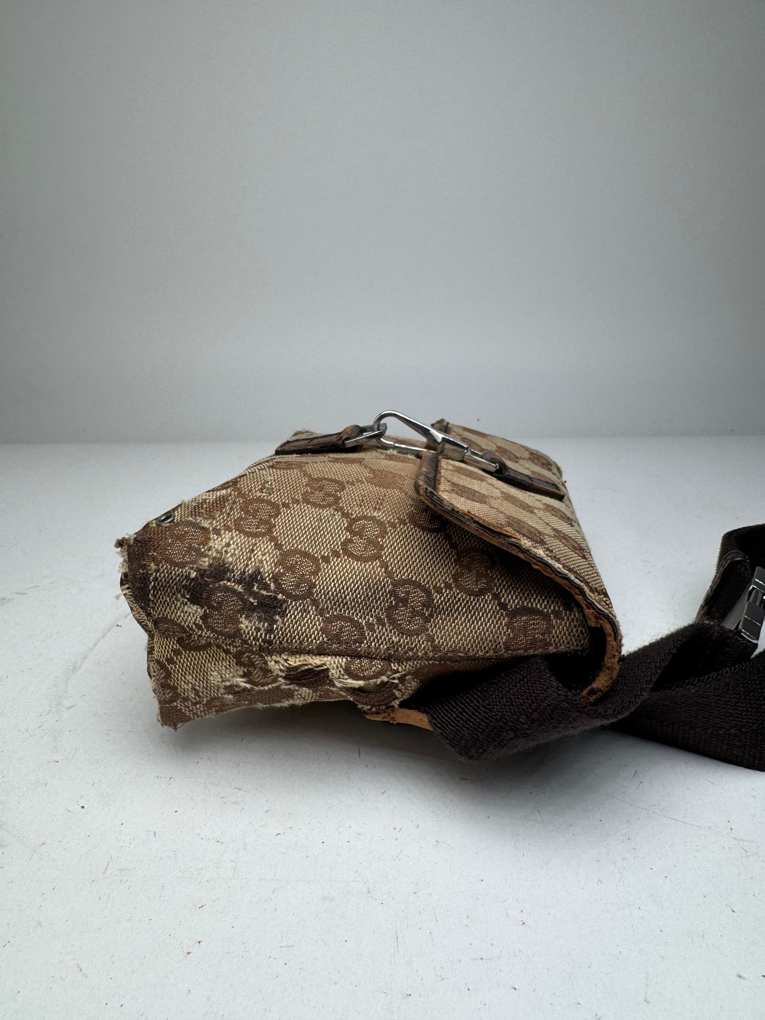Gucci Vintage Monogram Crossbody Bag Beige Brown Size ONE SIZE - 11 Thumbnail