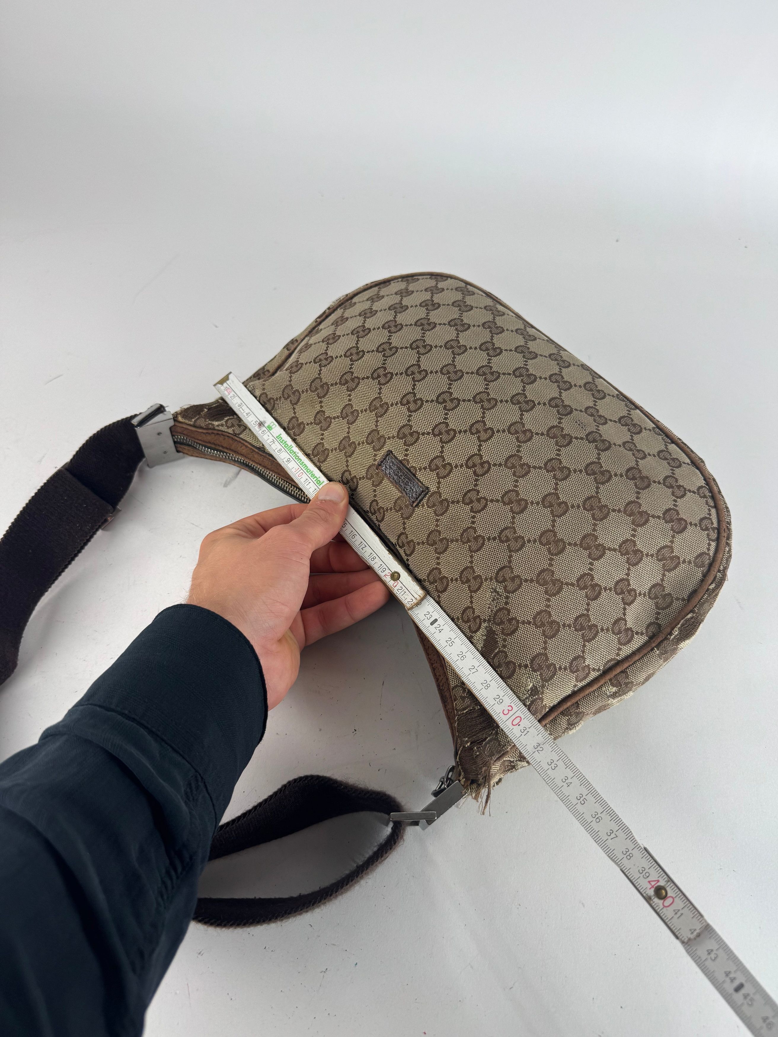 Gucci Vintage Monogram Canvas 2Way Bag Beige Brown Size ONE SIZE - 11 Thumbnail