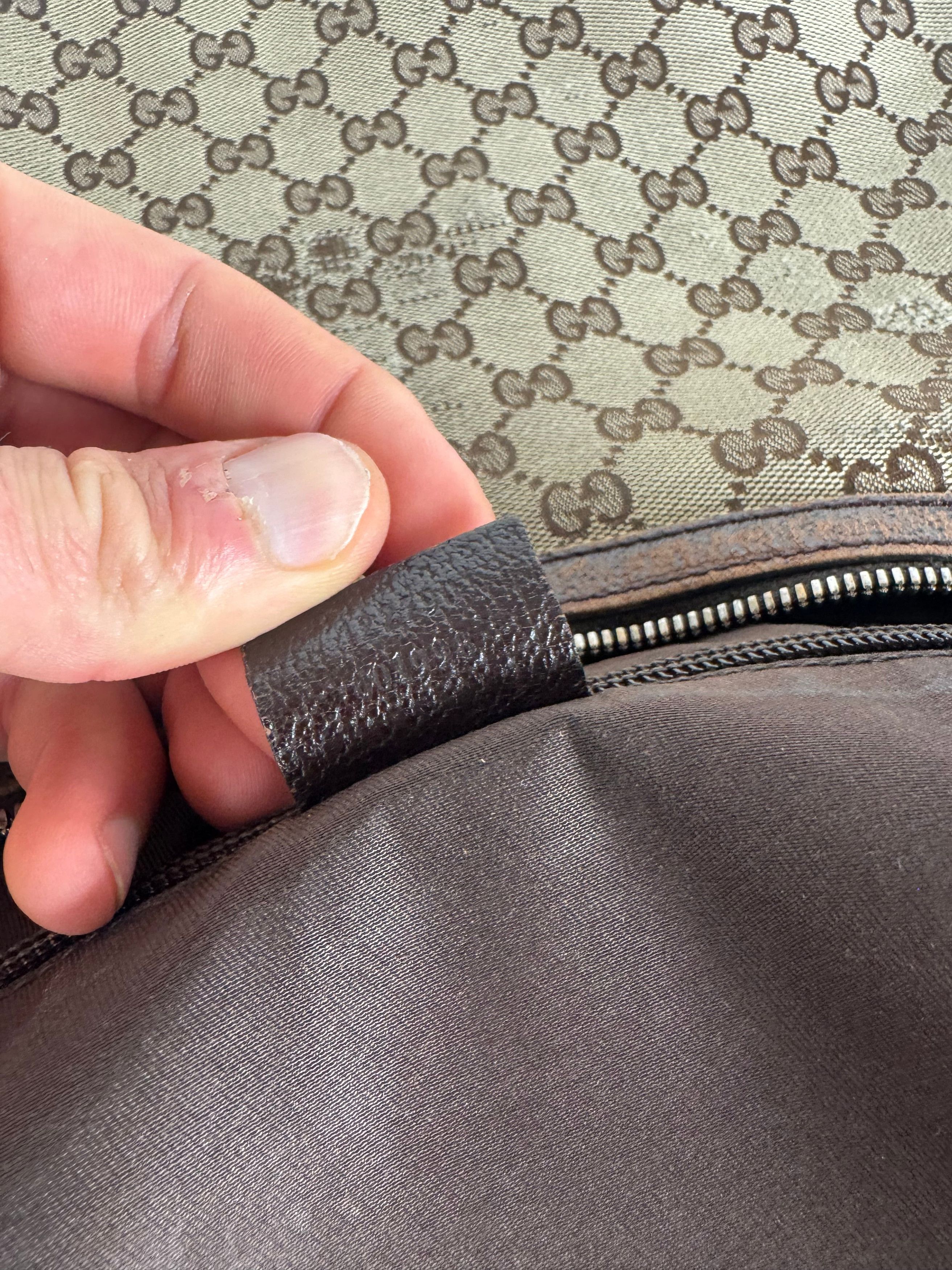 Gucci Vintage Monogram Canvas 2Way Bag Beige Brown Size ONE SIZE - 5 Thumbnail