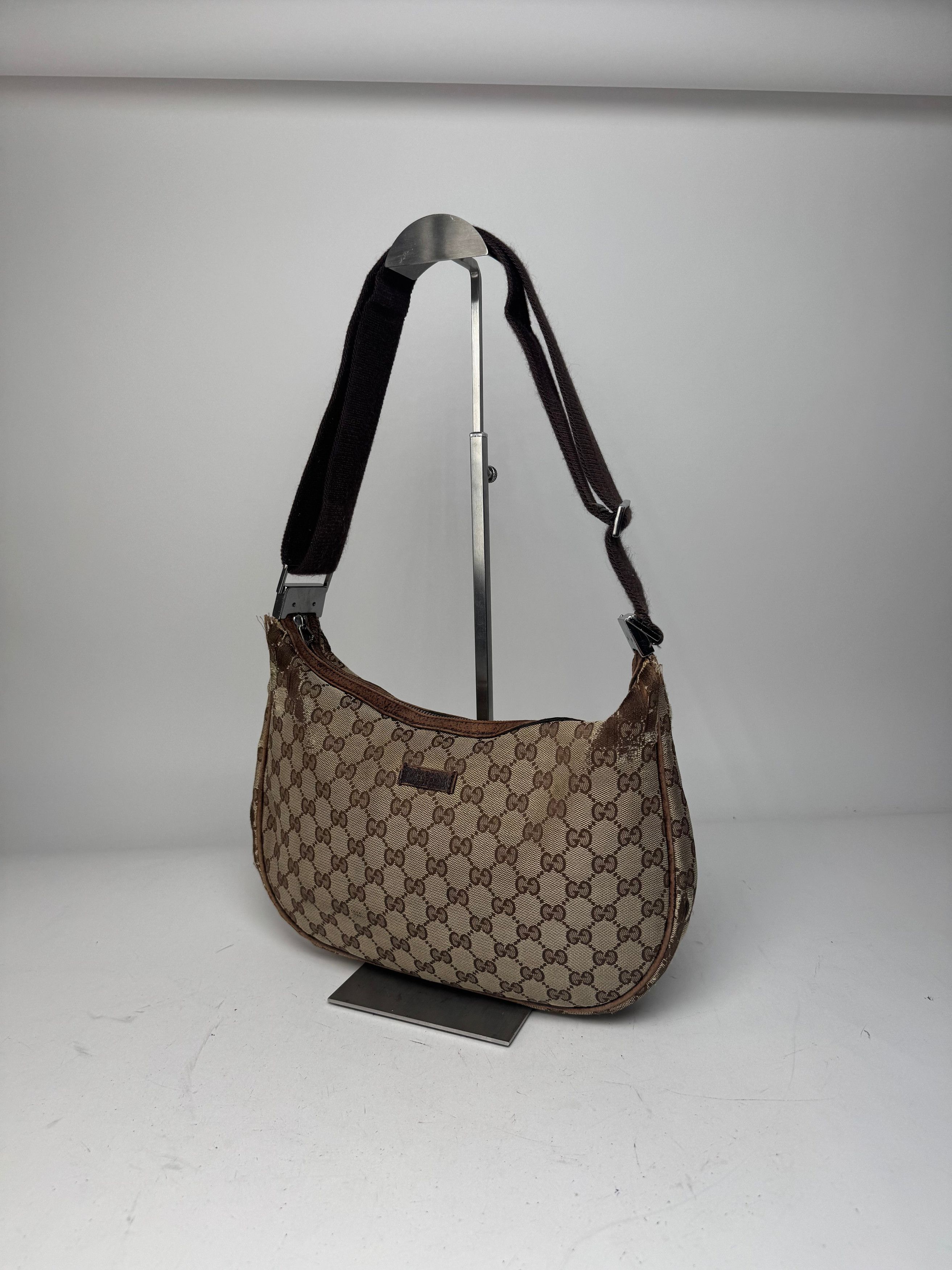 Gucci Vintage Monogram Canvas 2Way Bag Beige Brown Size ONE SIZE - 7 Thumbnail