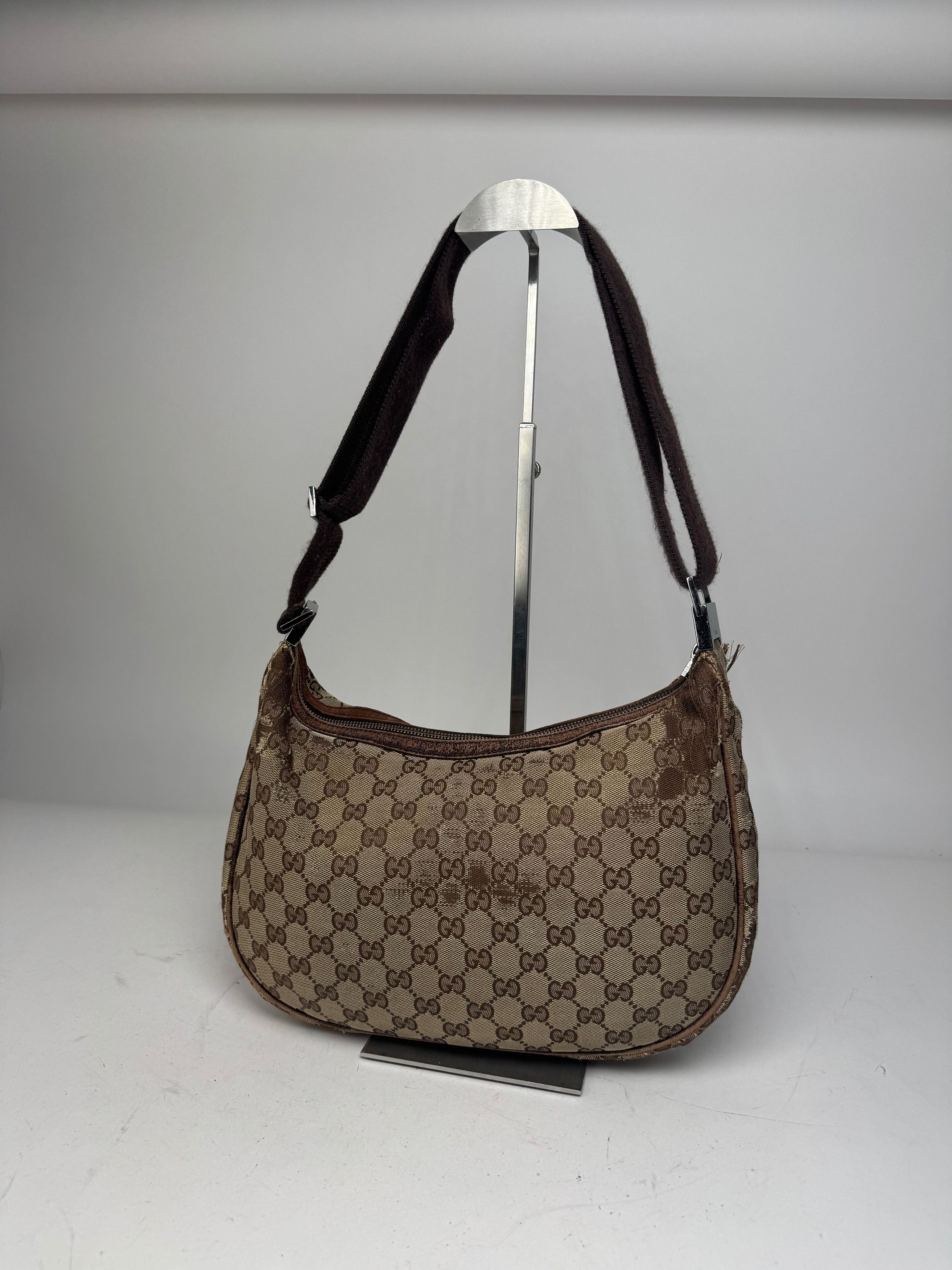 Gucci Vintage Monogram Canvas 2Way Bag Beige Brown Size ONE SIZE - 9 Thumbnail