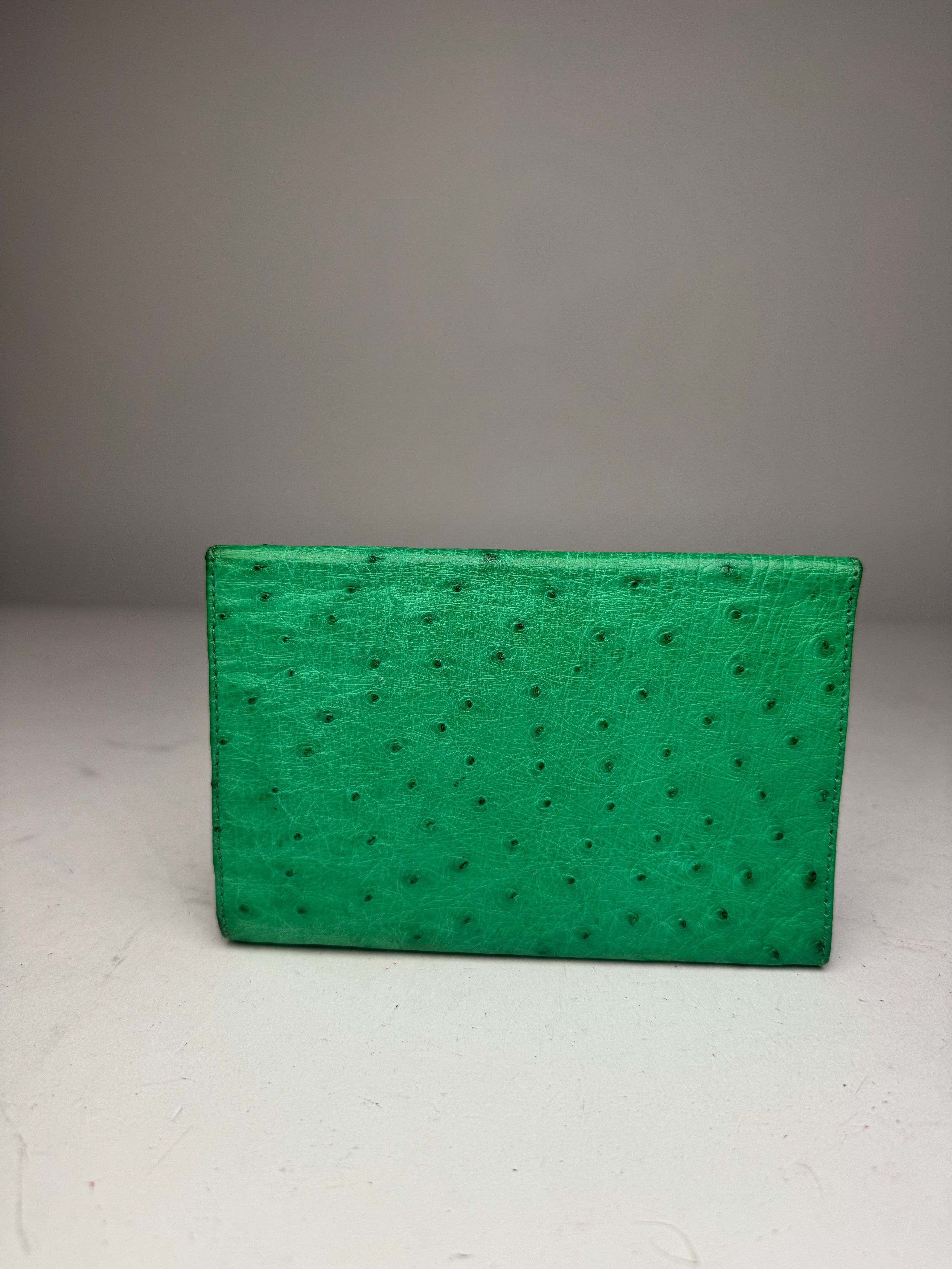 Other Vintage Ostrich Leather Wallet Green Size ONE SIZE - 11 Thumbnail