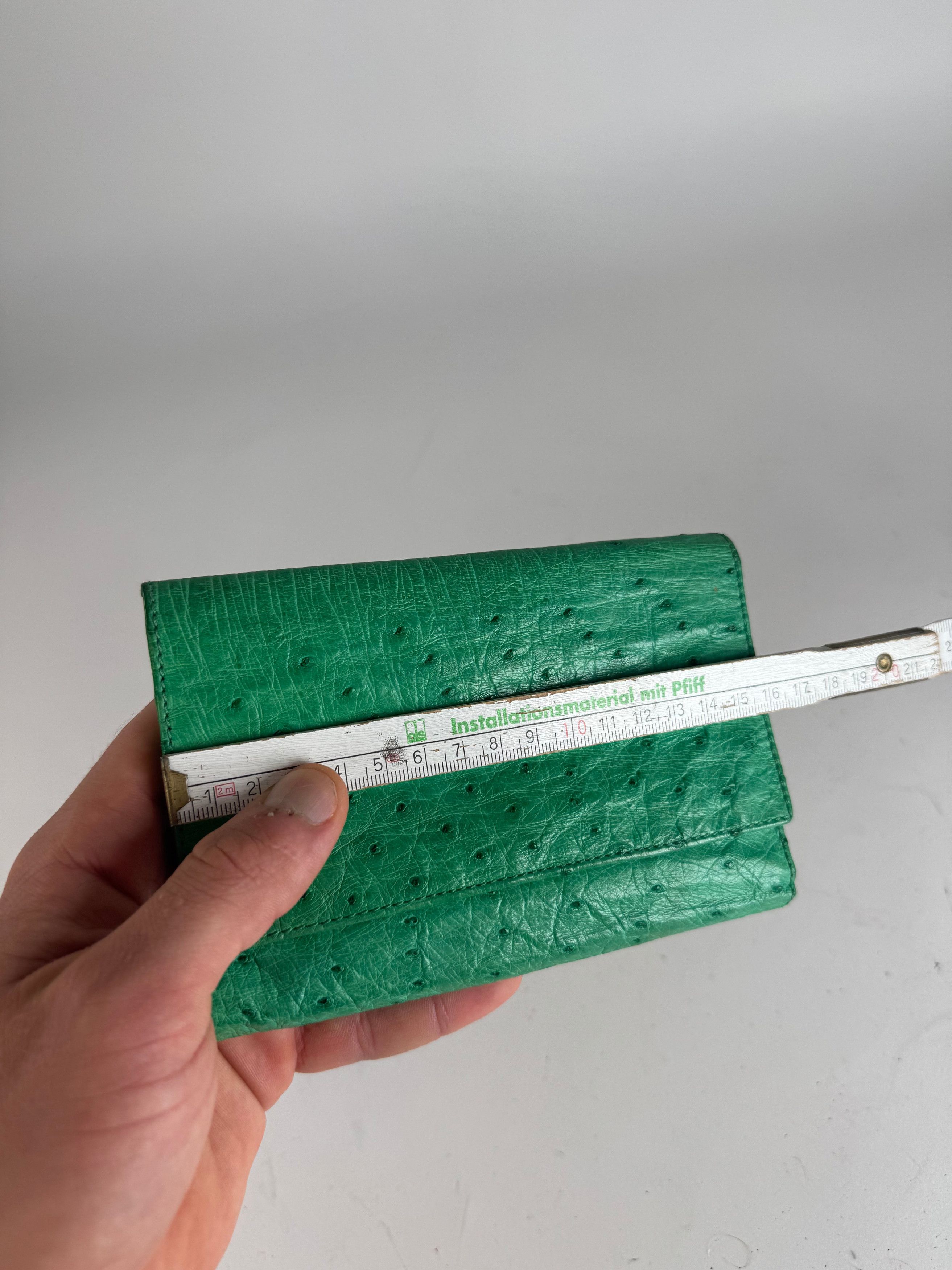 Other Vintage Ostrich Leather Wallet Green Size ONE SIZE - 9 Thumbnail