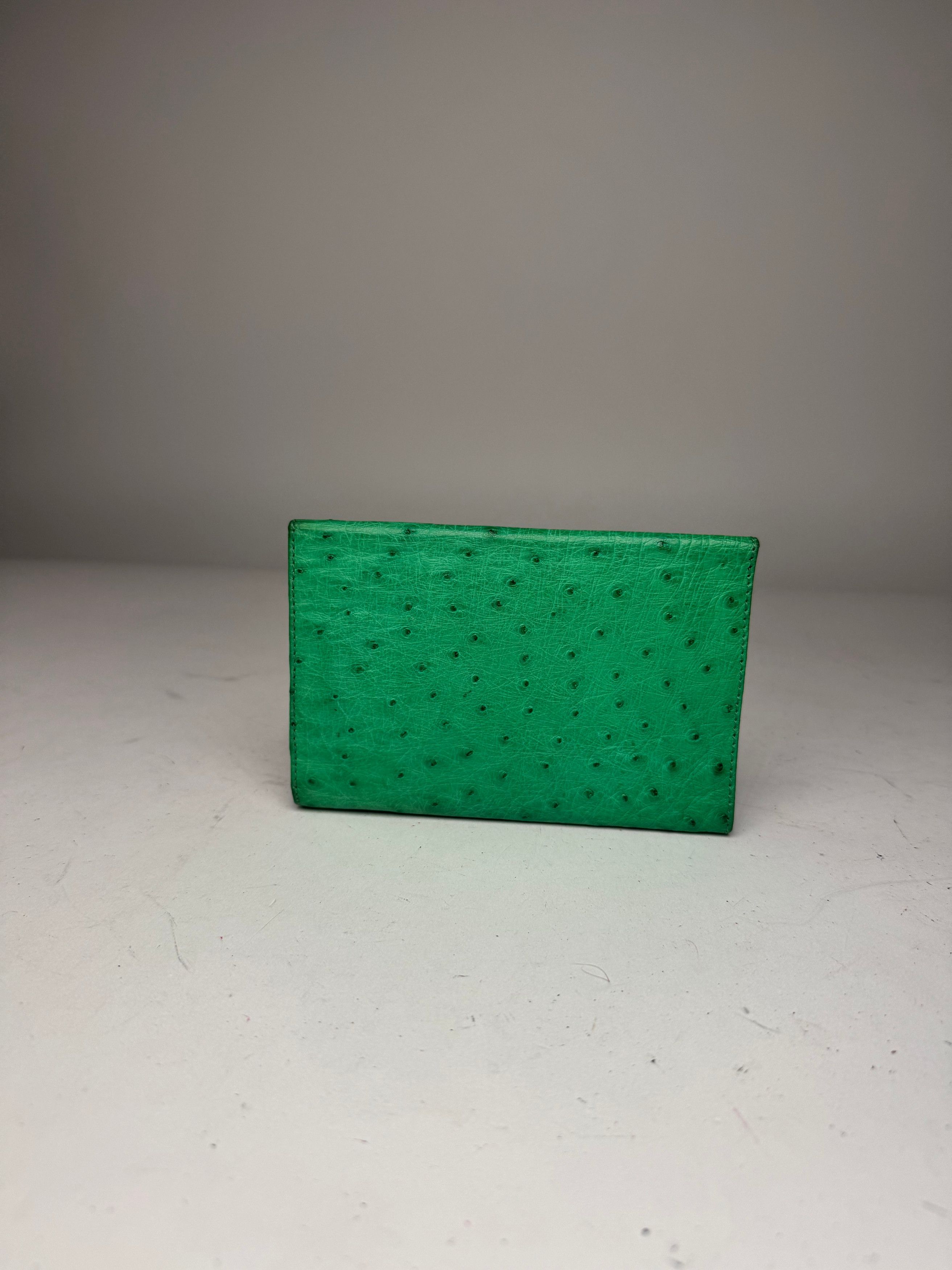 Other Vintage Ostrich Leather Wallet Green Size ONE SIZE - 2 Thumbnail